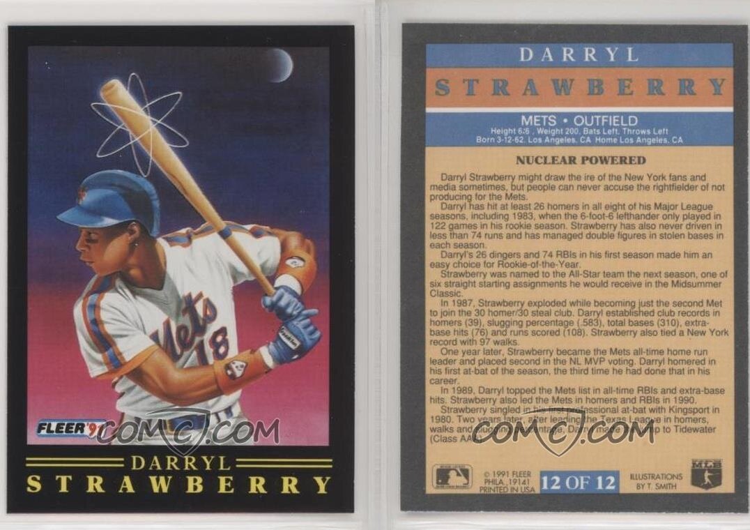 1988 STAR GOLD - #43 DARRYL STRAWBERRY NEW YORK METS