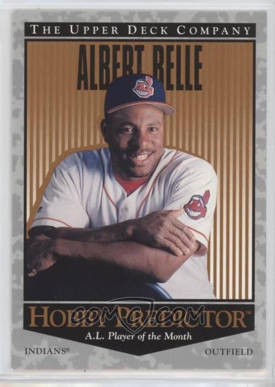 10 Albert Belle Baseball Cards That Chart His MLB Career