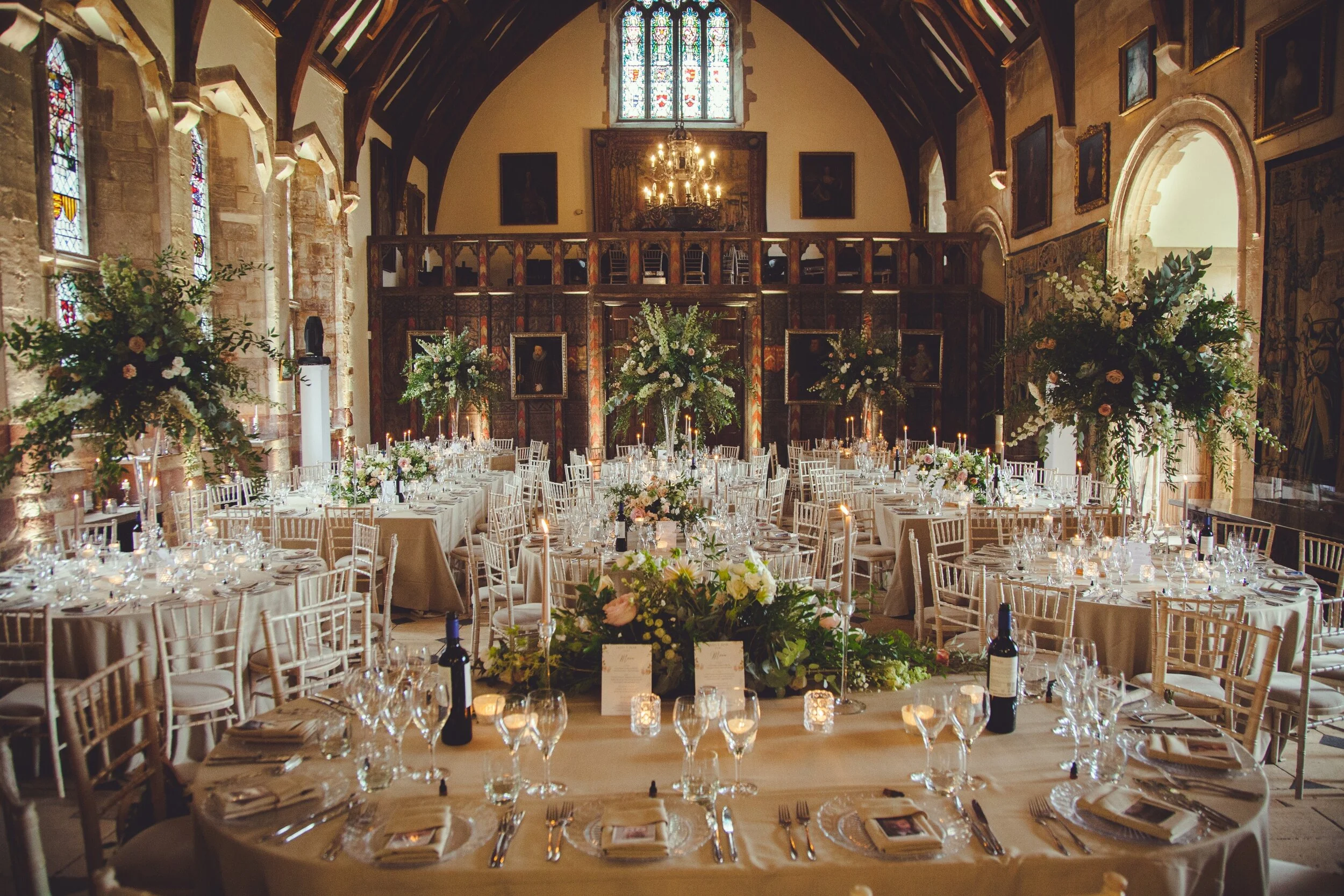 Luxury Castle Wedding Reception Indoor & outdoor