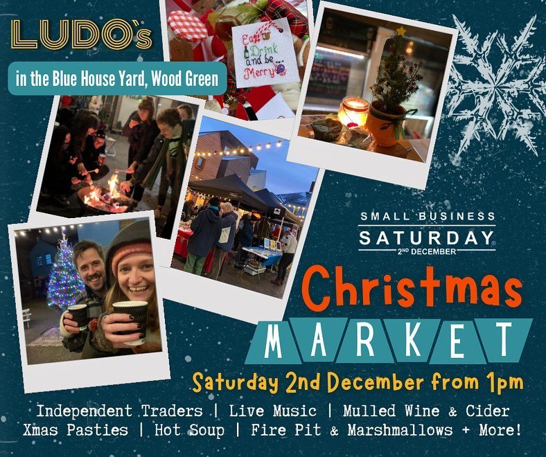 ✨A Christmas Market &amp; Live Music at Ludo&rsquo;s! ✨

Isn&rsquo;t that what the festive season is all about? Get your Christmas shopping done with a glass of mulled wine in hand, listening to festive tunes to get you in the mood for party season! 