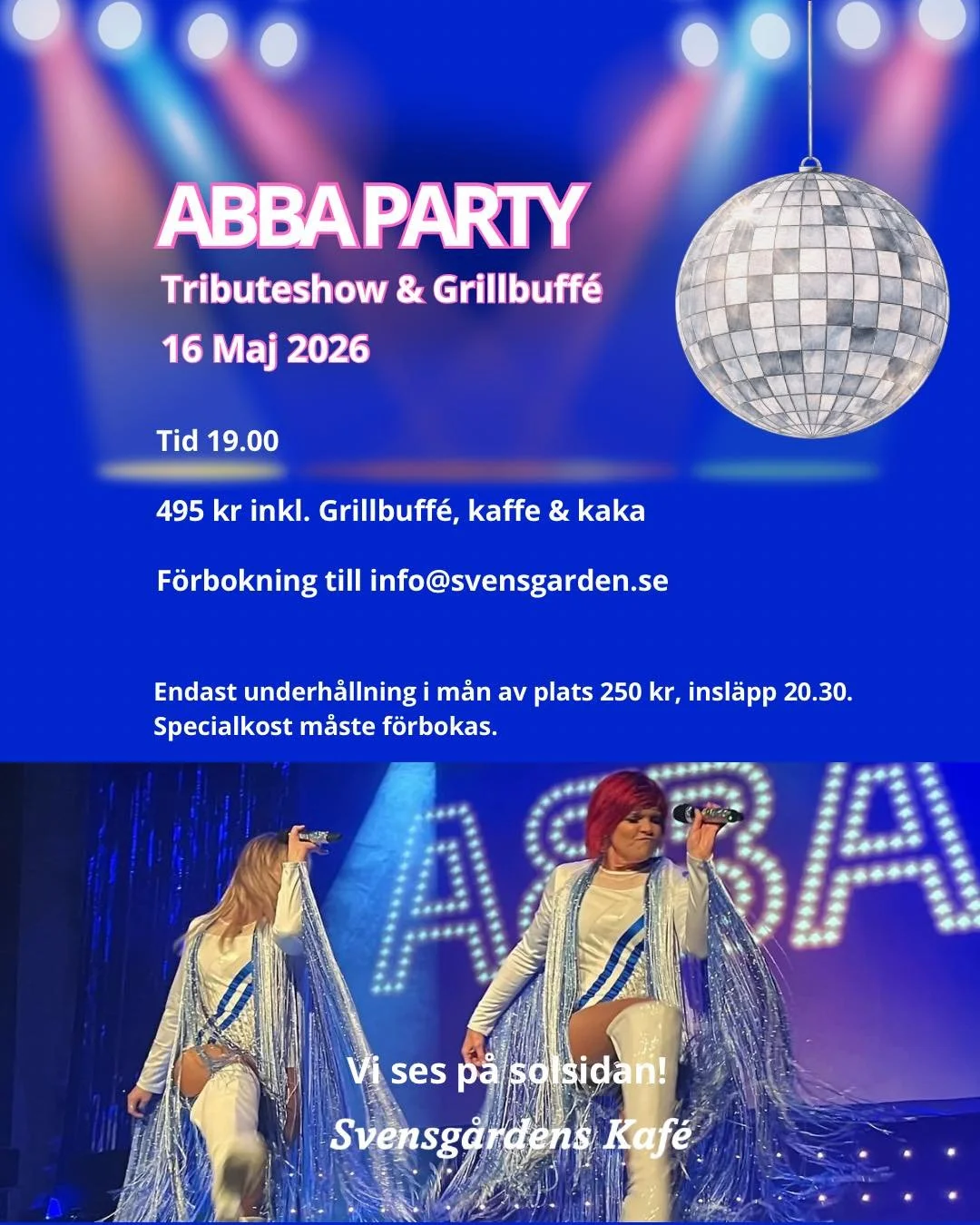 ABBA PARTY Tributeshow & Grillbuffé