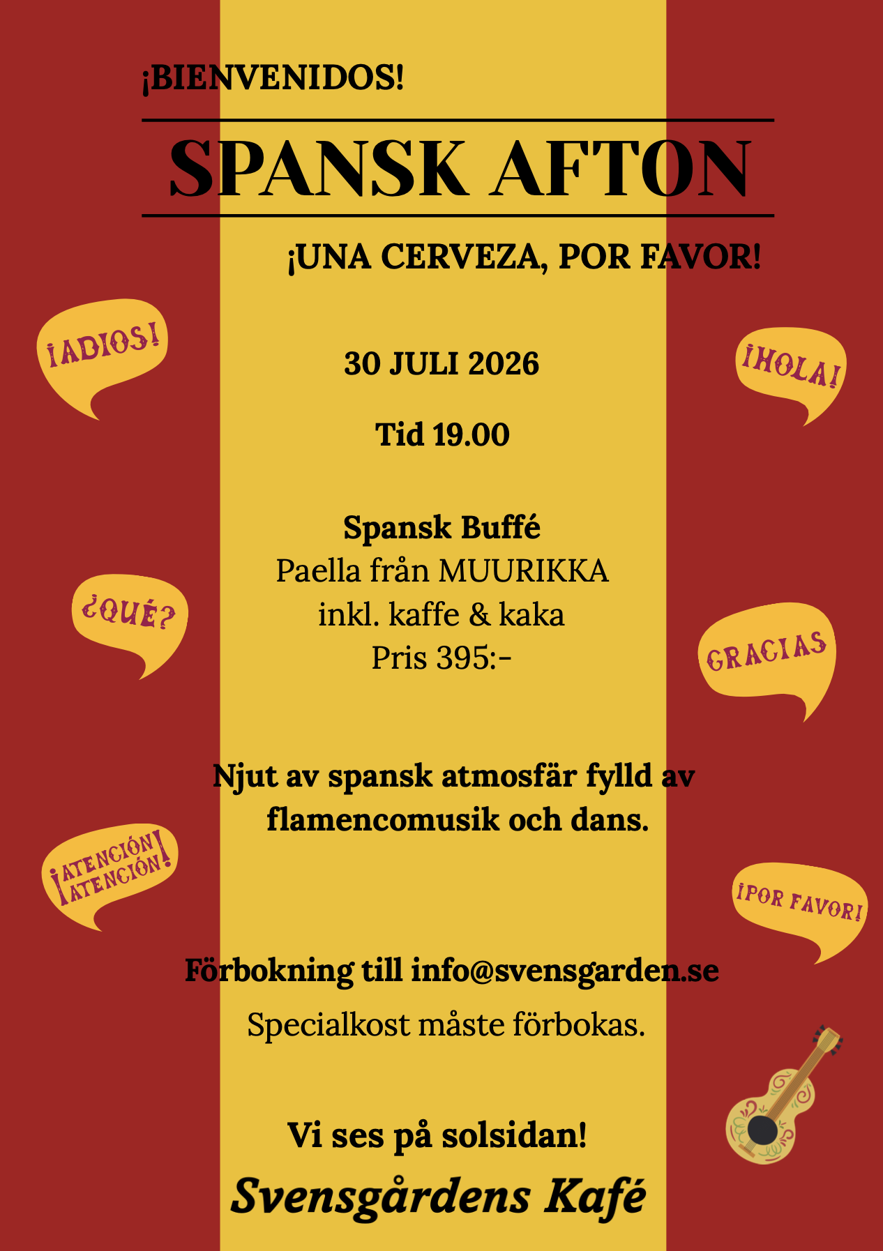 Spansk Afton på Svensgården