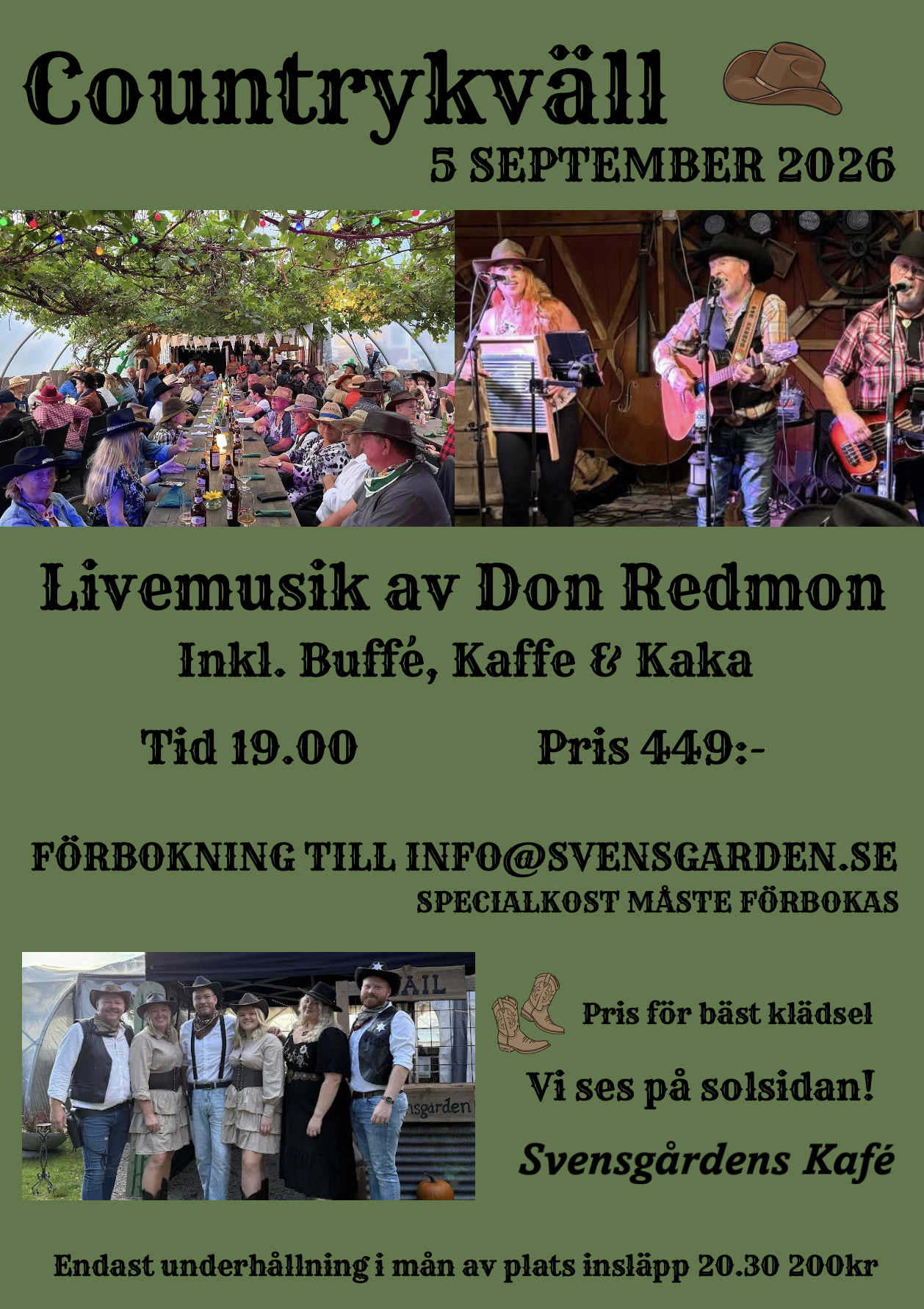 Countrykväll på Svensgården