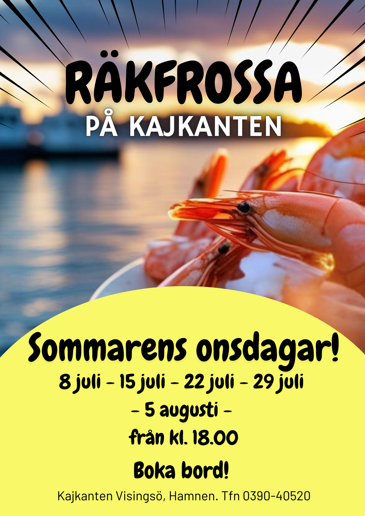 Räkfrossa på Kajkanten
