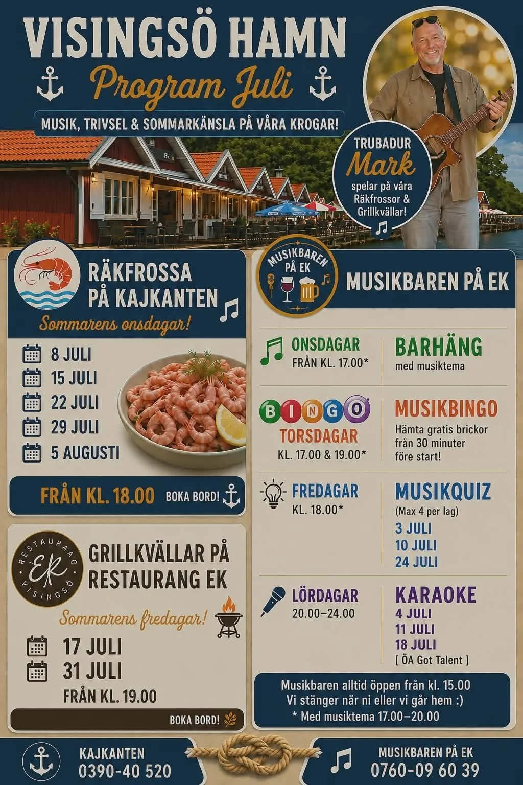 Musikquiz - Musikbaren Ek