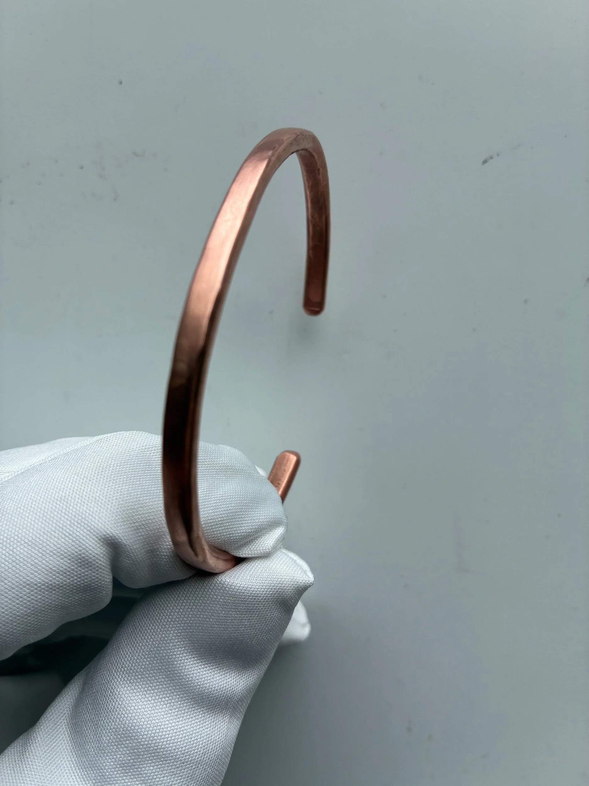 Single Smooth Copper Bangle Bracelet