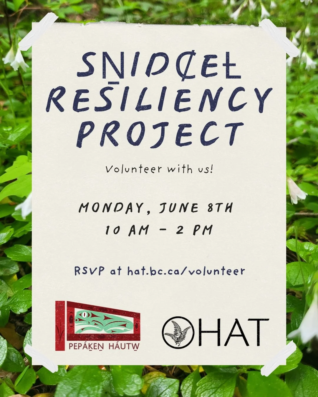 SṈIDȻEȽ Resiliency Project with PEPAKEṈ HÁUTW̱