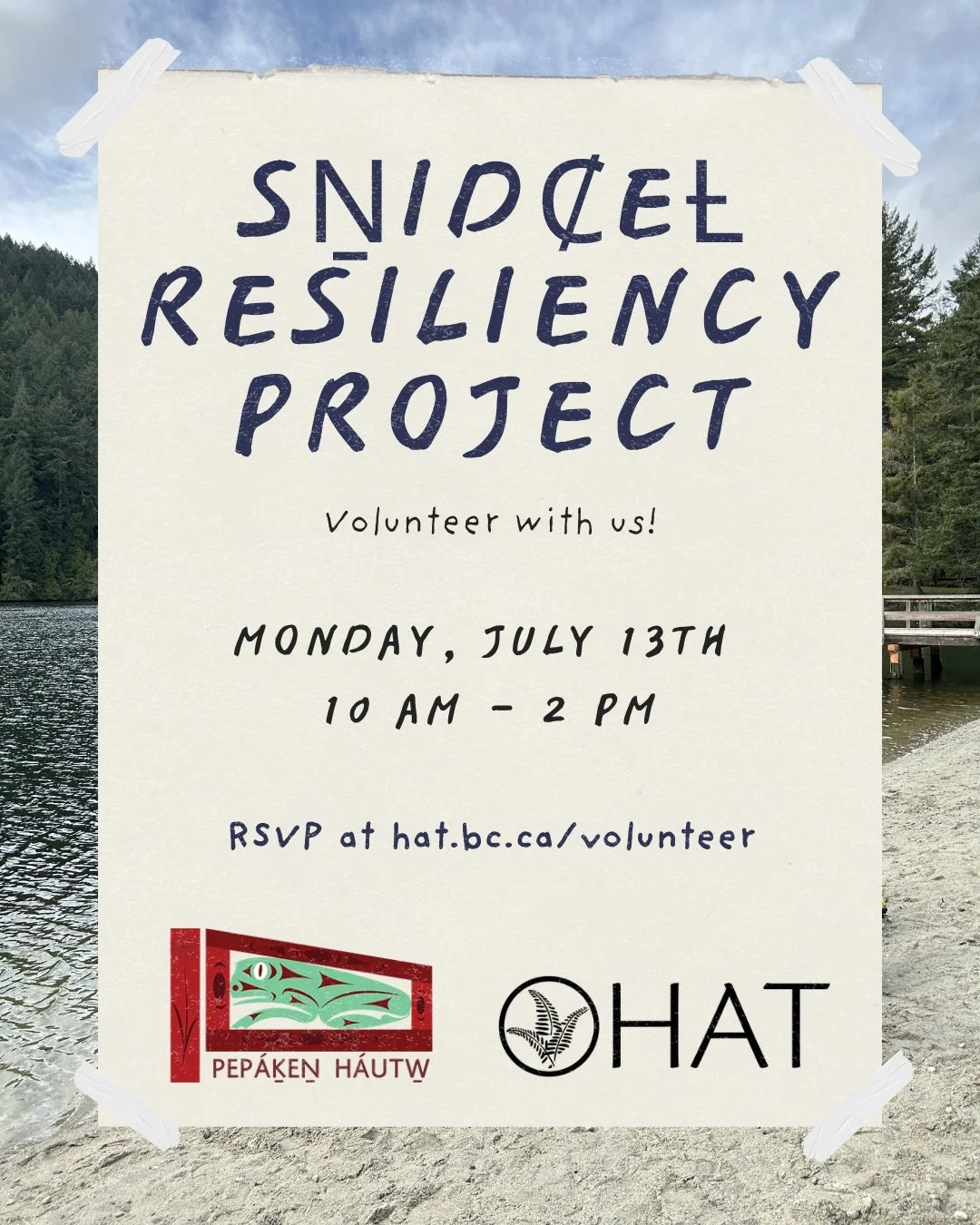 SṈIDȻEȽ Resiliency Project with PEPAKEṈ HÁUTW̱