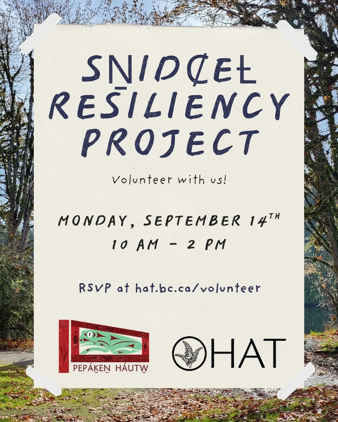 SṈIDȻEȽ Resiliency Project with PEPAKEṈ HÁUTW̱