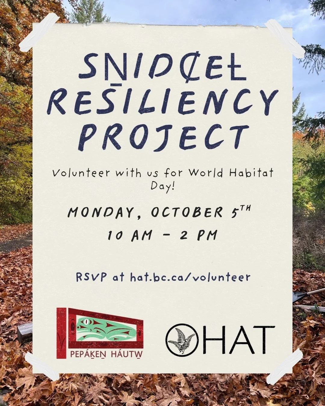 SṈIDȻEȽ Resiliency Project with PEPAKEṈ HÁUTW̱ (Copy)