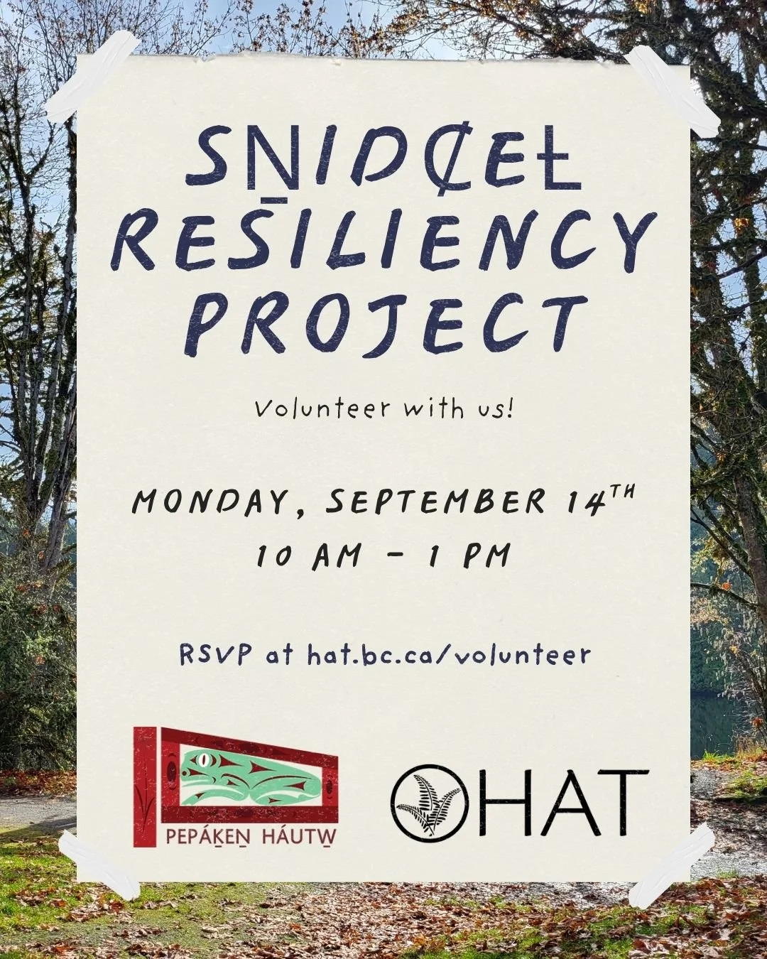 SṈIDȻEȽ Resiliency Project with PEPAKEṈ HÁUTW̱