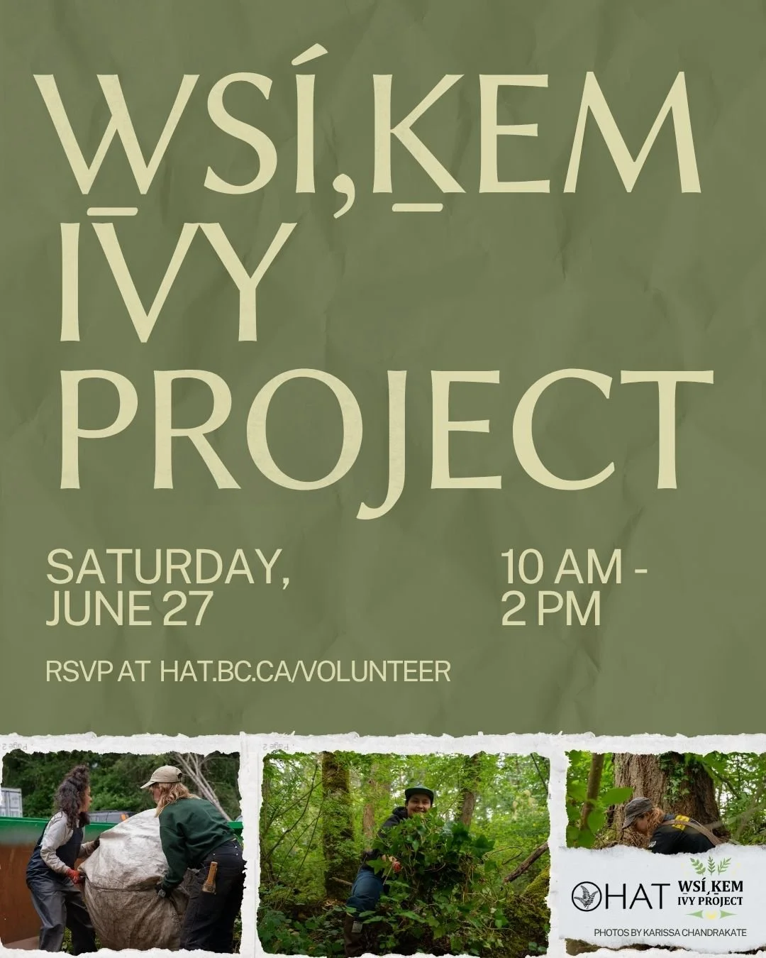 W̱SÍ¸ḴEM Ivy Project — Habitat Acquisition Trust