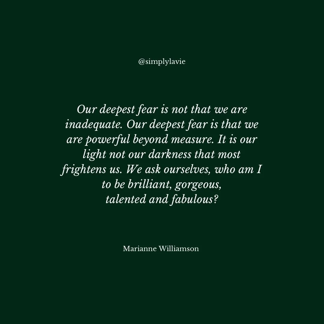 with all the conversations I&rsquo;ve been having lately this felt like a timely quote to share here. ✨ 

bon mardi, 
Catherine x