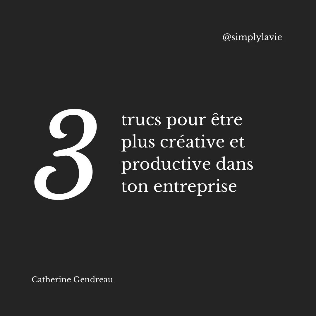 Alors dis-moi, lequel de ces trucs avais-tu le plus besoin d&rsquo;entendre aujourd&rsquo;hui? 🙋&zwj;♀️✨ 

Catherine x 

>> Si tu es pr&ecirc;te &agrave; b&acirc;tir (ou reb&acirc;tir!) ton entreprise en ligne de fa&ccedil;on simple et durable