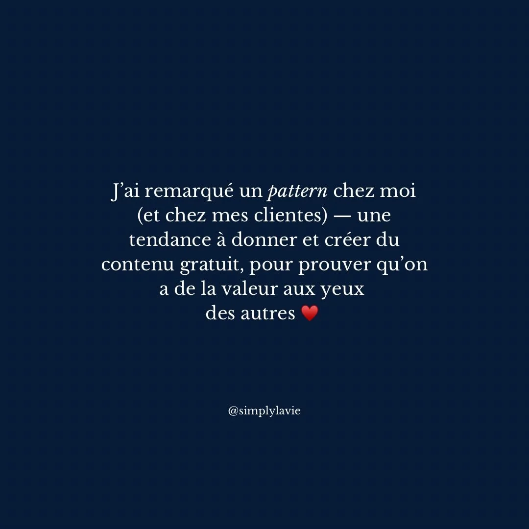 Ta g&eacute;n&eacute;rosit&eacute; est merveilleuse &hearts;️ mais sache que les bonnes personnes voient d&eacute;j&agrave; ta valeur, sans que tu aies besoin de leur prouver. 🫶🏼