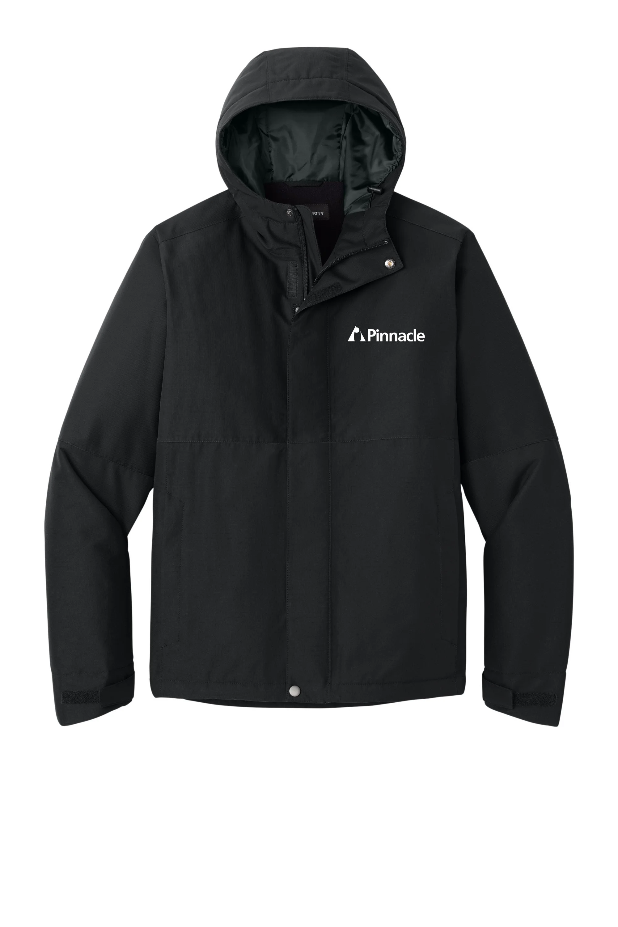 black mens ripstop jacket with logo.jpg