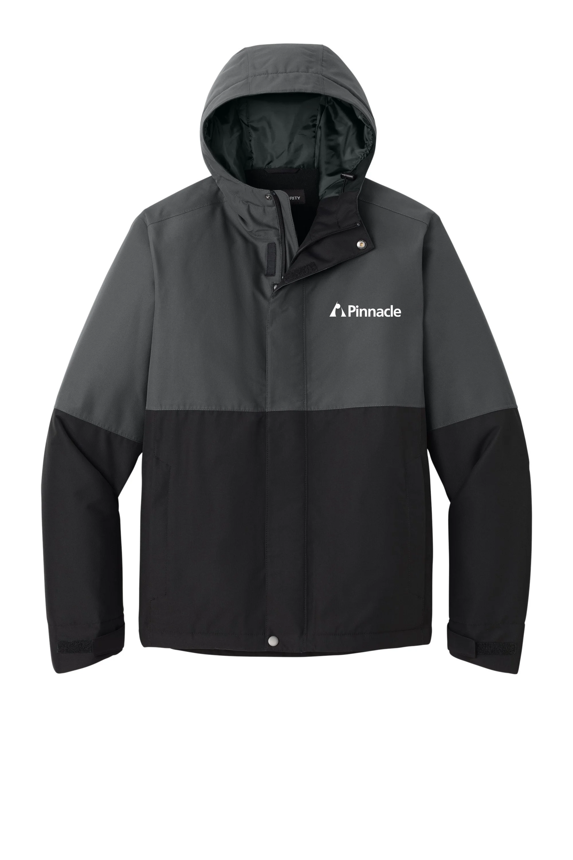 mens grey ripstop jacket with logo.jpg