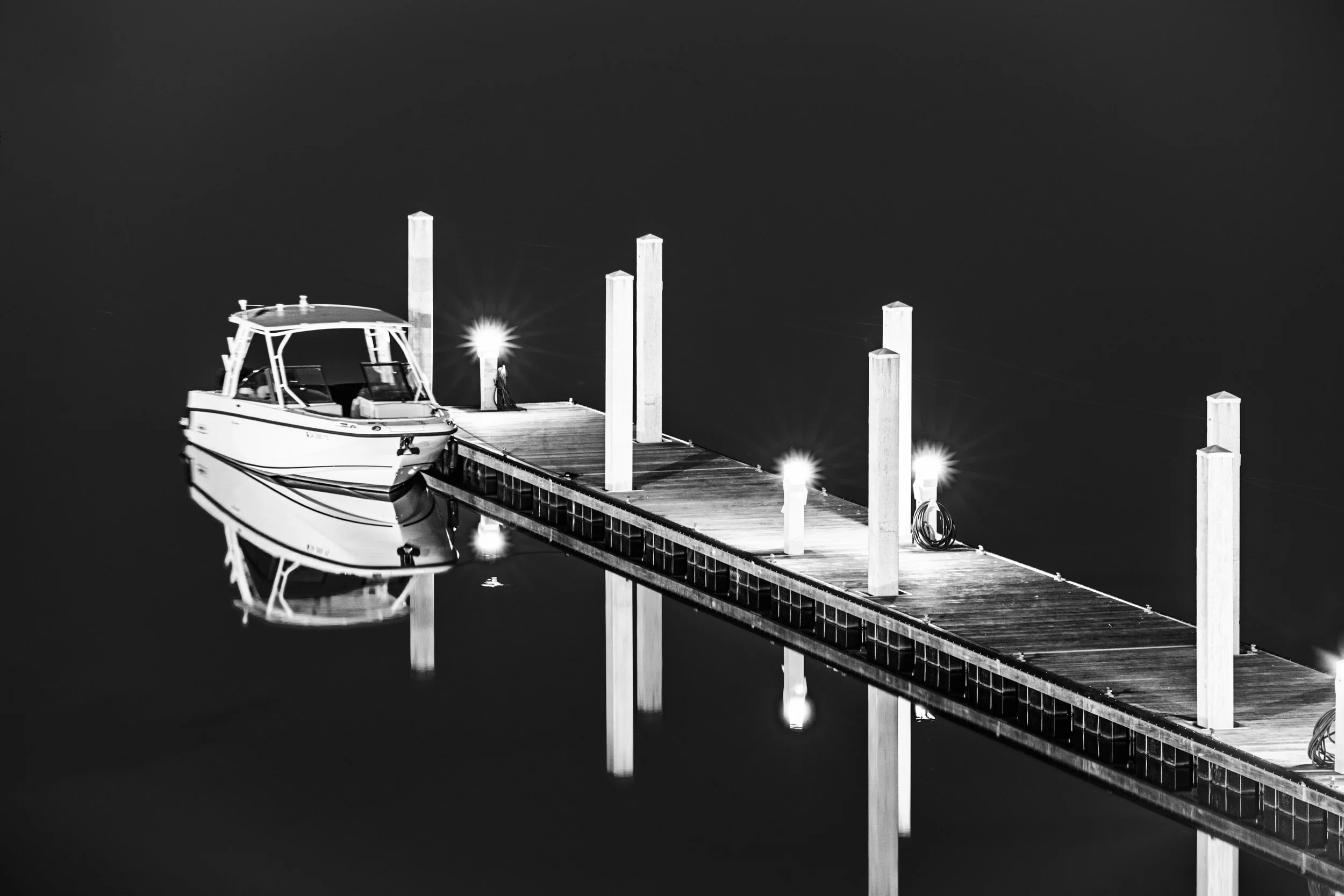 Boat at Dock in Darien, Georgia