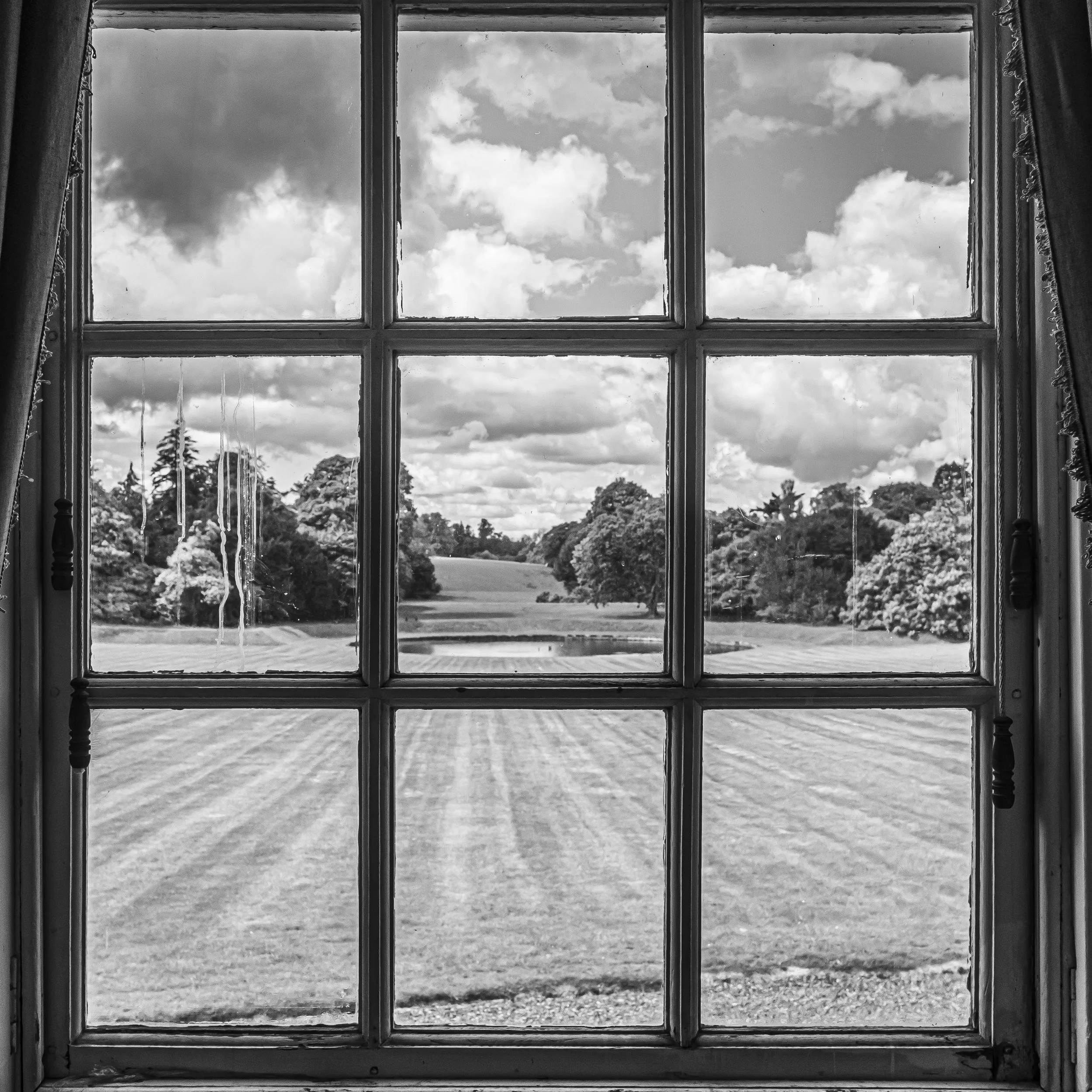 Window View from an Estate Home in Scotland