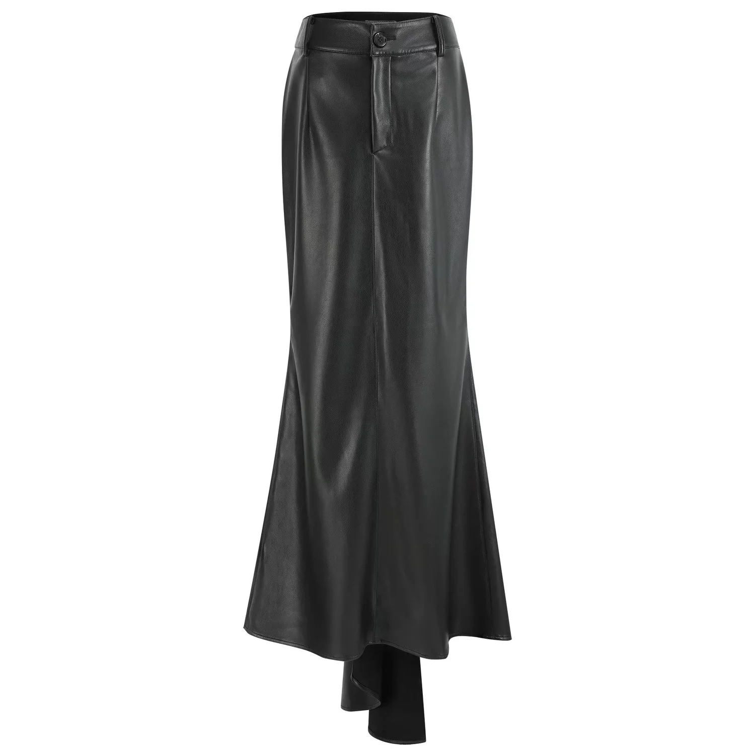 【BAON】23SS★ [BAON] Hatamt Slit Straps Banding Long Skirt Side Slit Nylon Maxi Skirt BY312 - Korean Women's Fashion