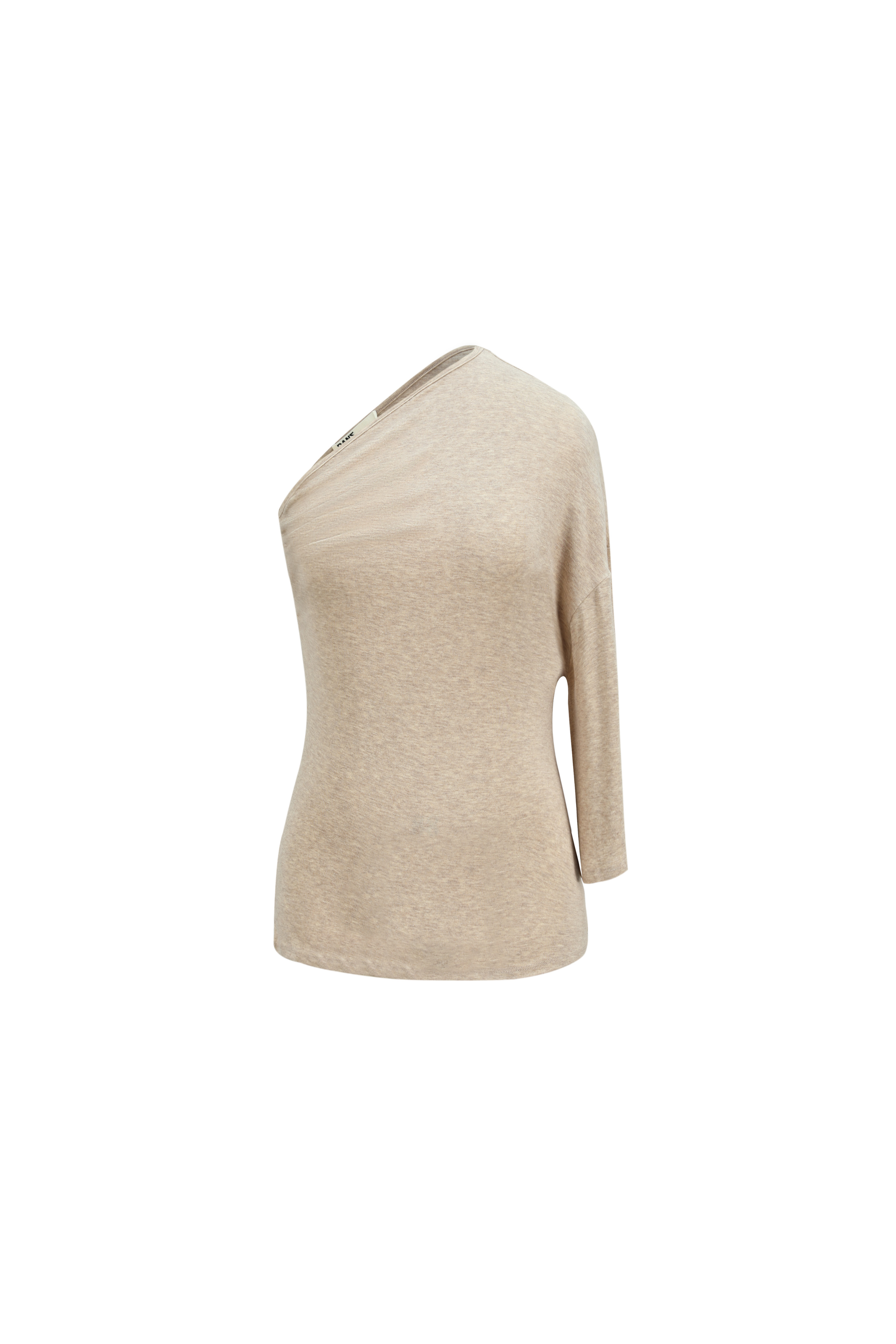 One Shoulder Draped Top in OAT