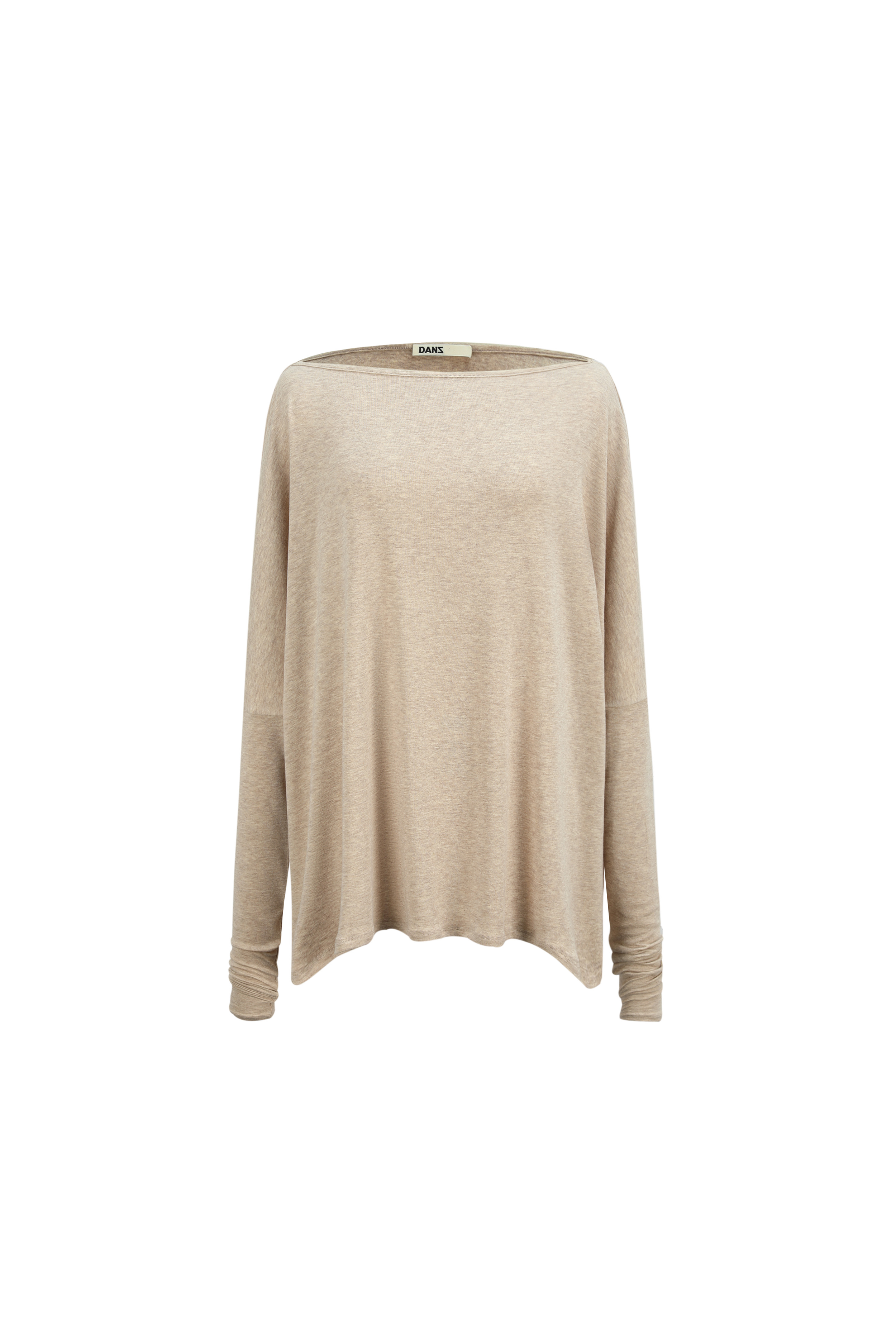 Oversized Long Sleeve Top in OAT