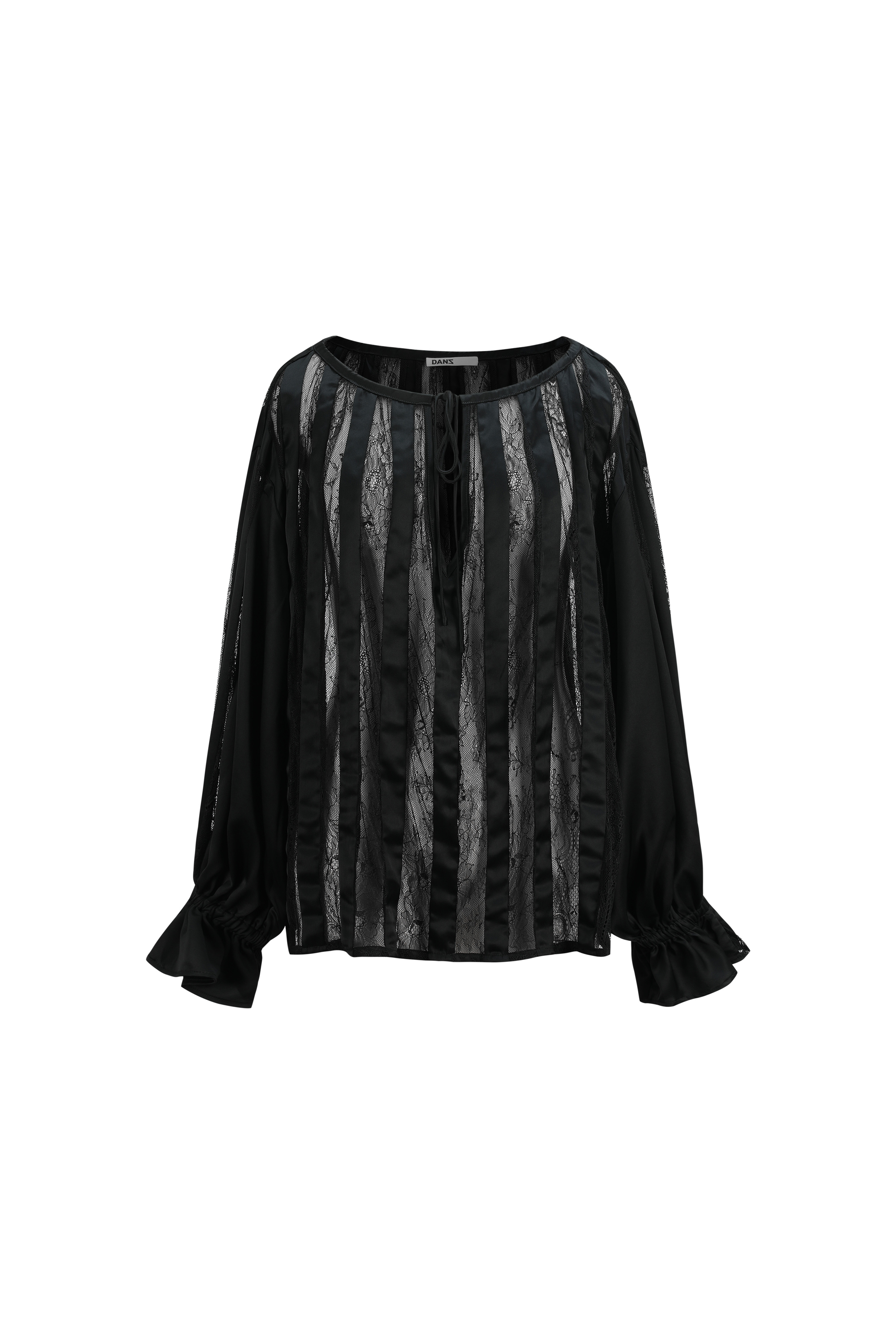 Muse Satin & Lace Panelled Blouse
