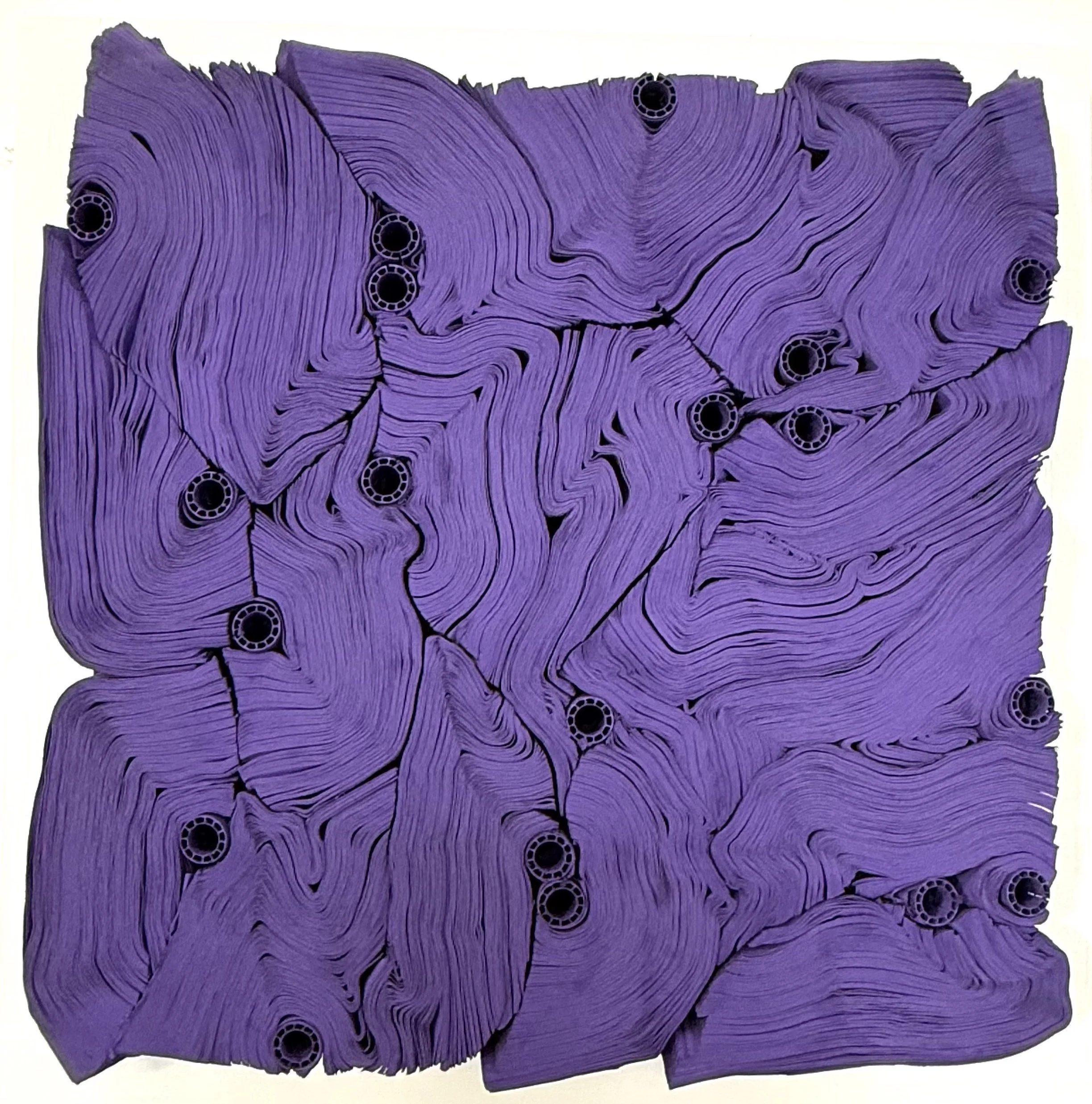 JAE KO "JK Violet on Black #9" (2025)