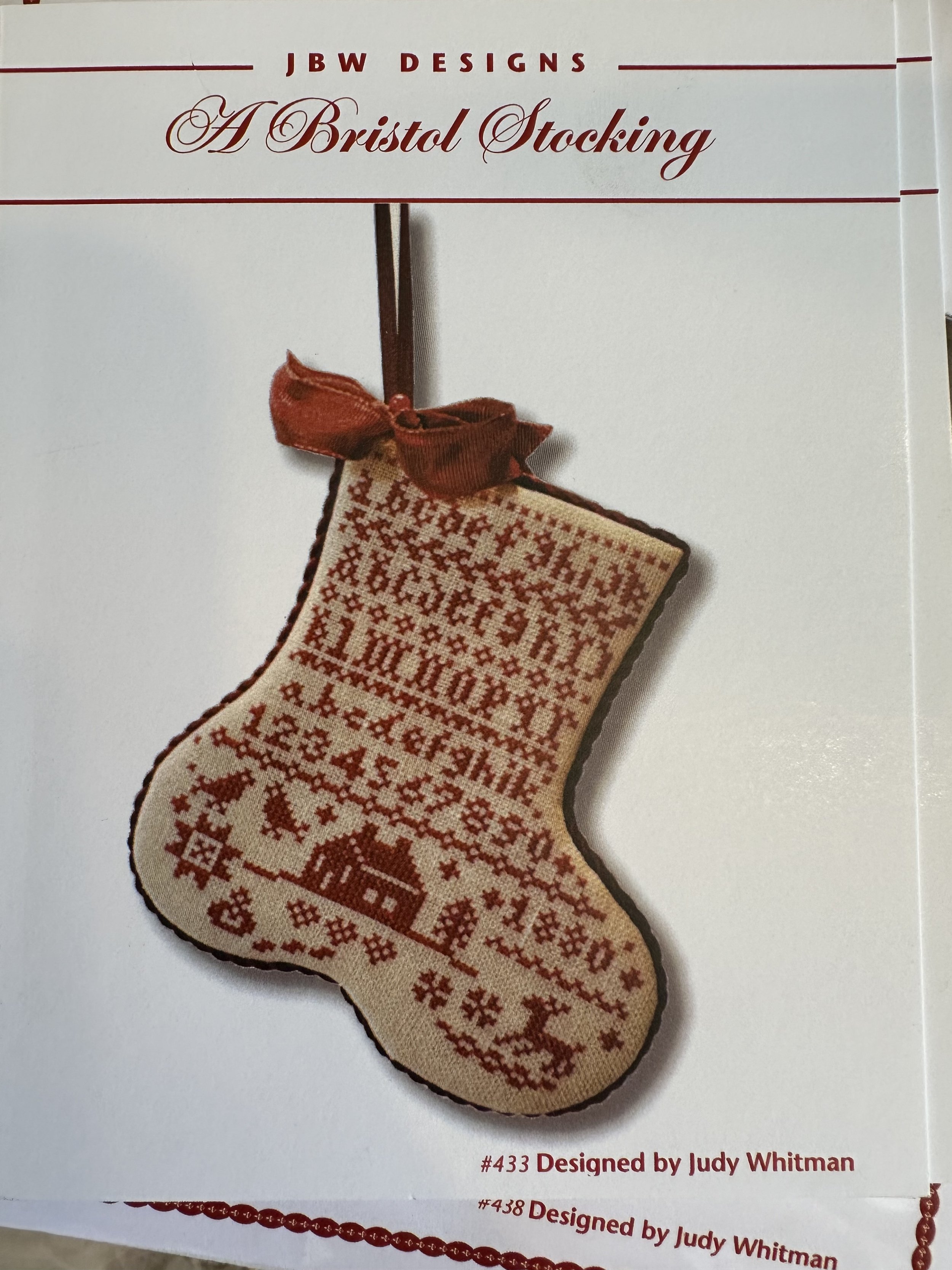 A Bristol Stocking chart by JBW Designs