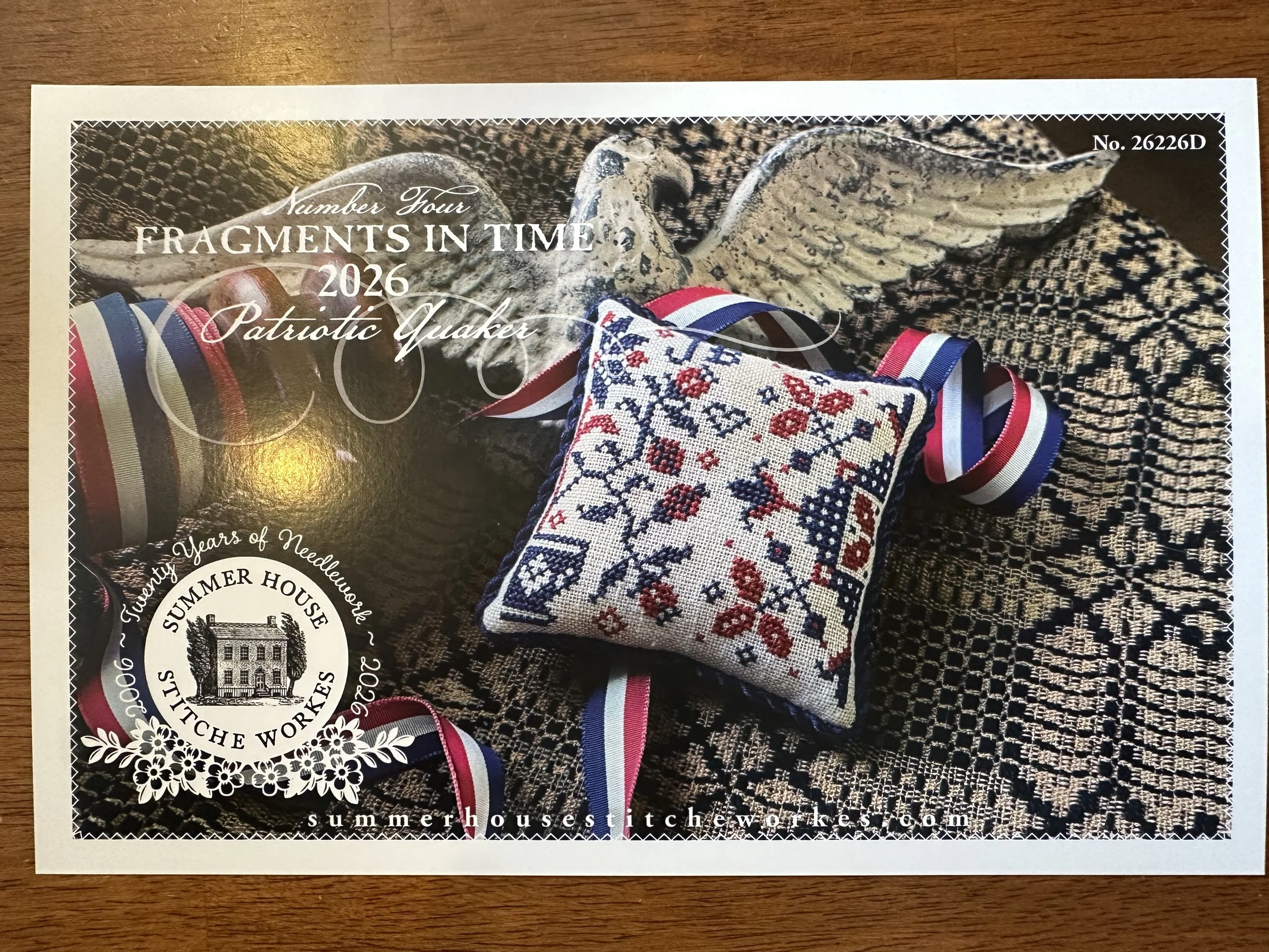 Fragments in Time #4 - Patriotic Quaker Beth Seal Summer House Stitche Workes