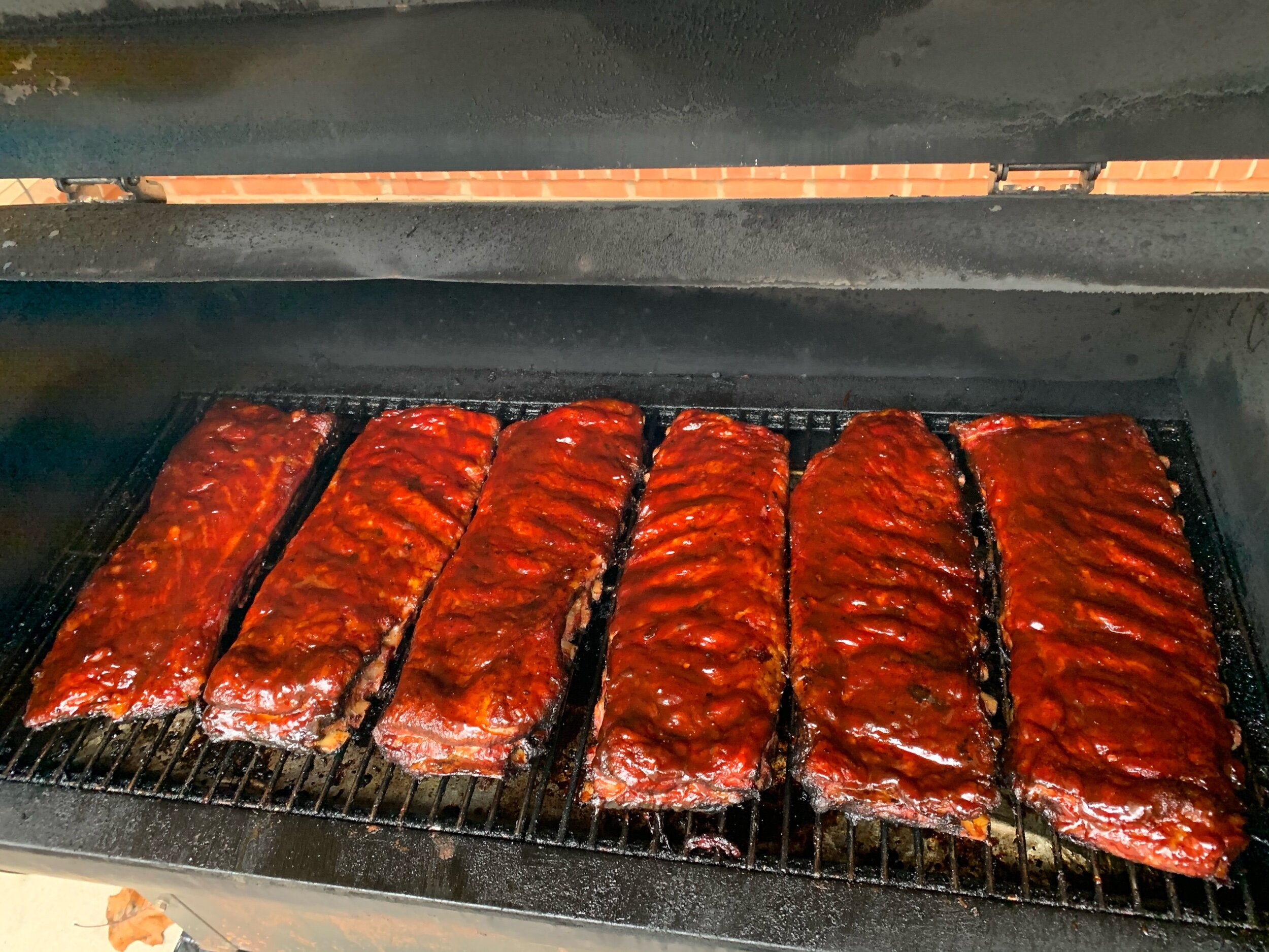 Ribs on the Smoker