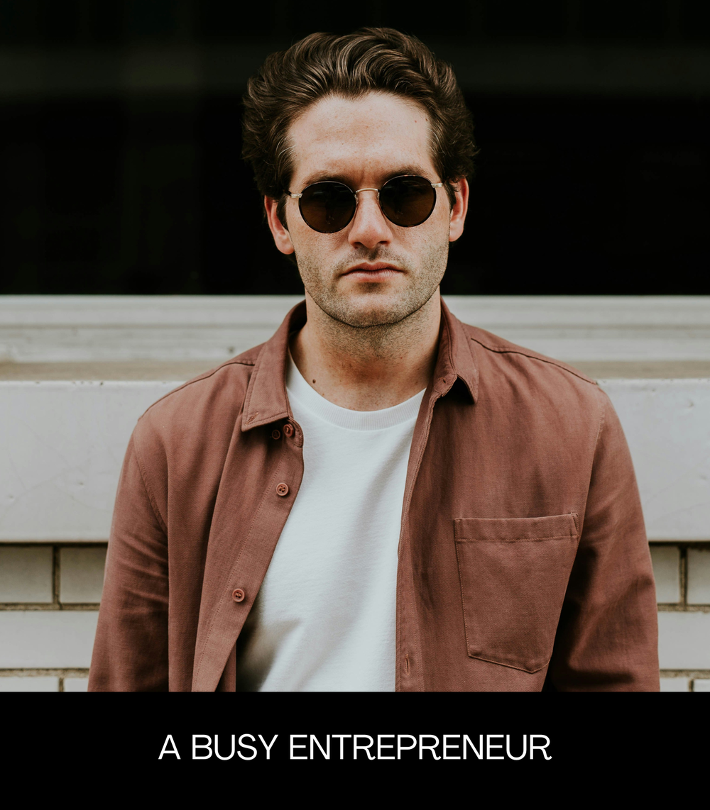 A busy entrepreneur