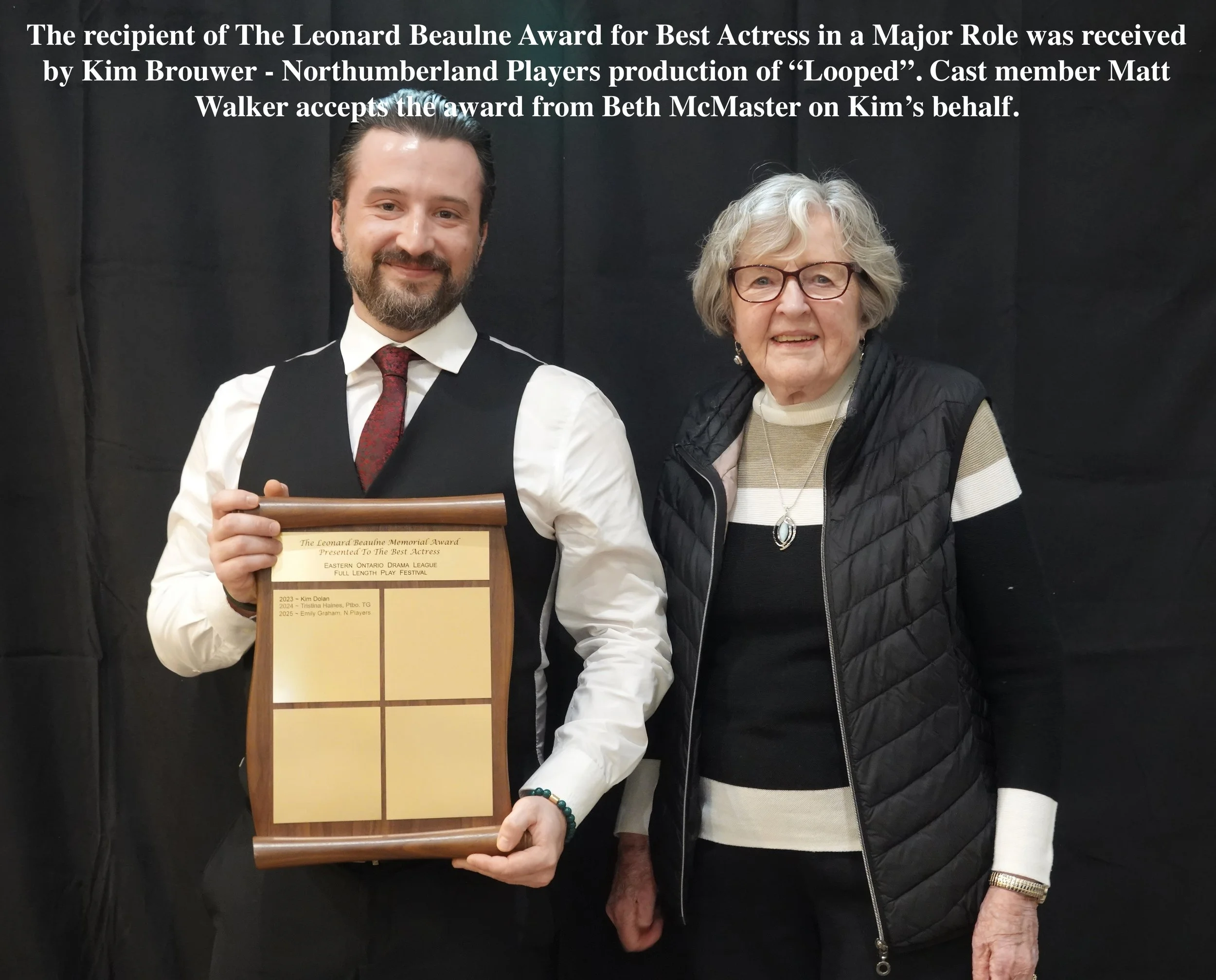 14 - Winner, Leonard Beaulne Memorial Trophy, Best Actress.JPG