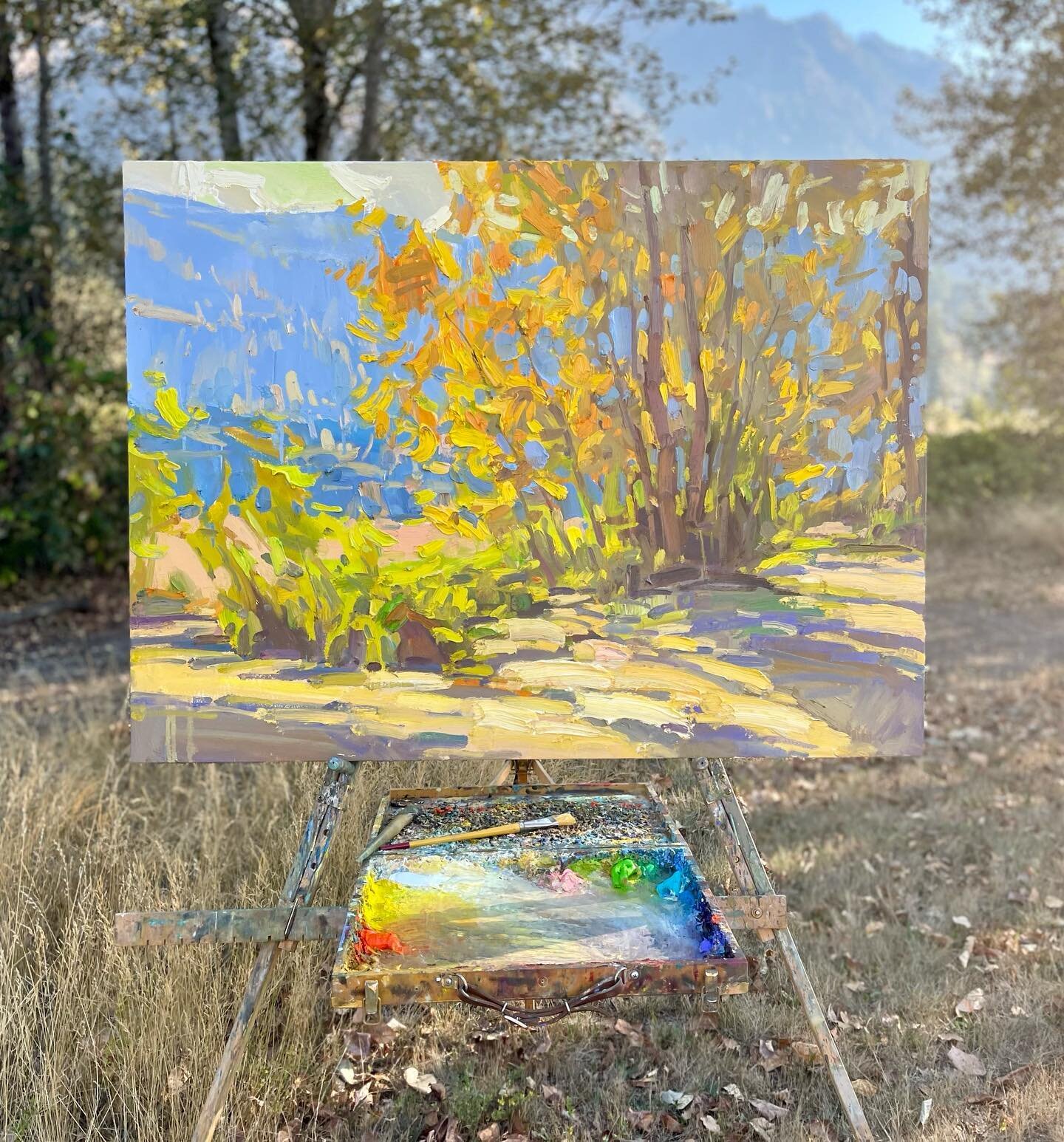 Enjoying the fall colors and warm weather while they last. 36x48&rdquo; oil/canvas. 

#antonpavlenko #oregonartist #contemporaryartist #westcoastartist #artistsoninstagram #impressionism #oilpainting #landscapepainting #fineartist #naturepainting #oi