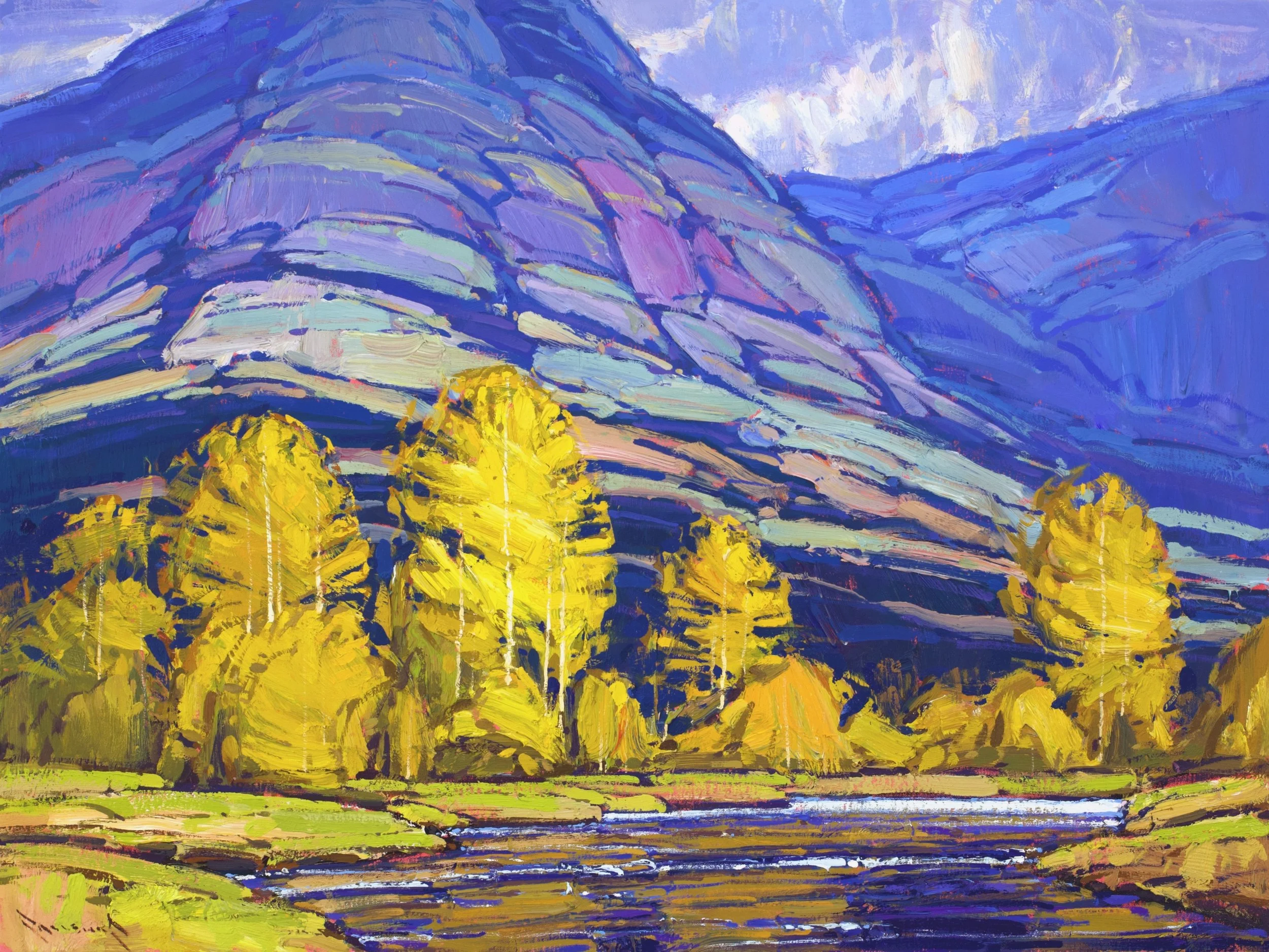 AUTUMN IN THE FOOTHILLS, 30X40