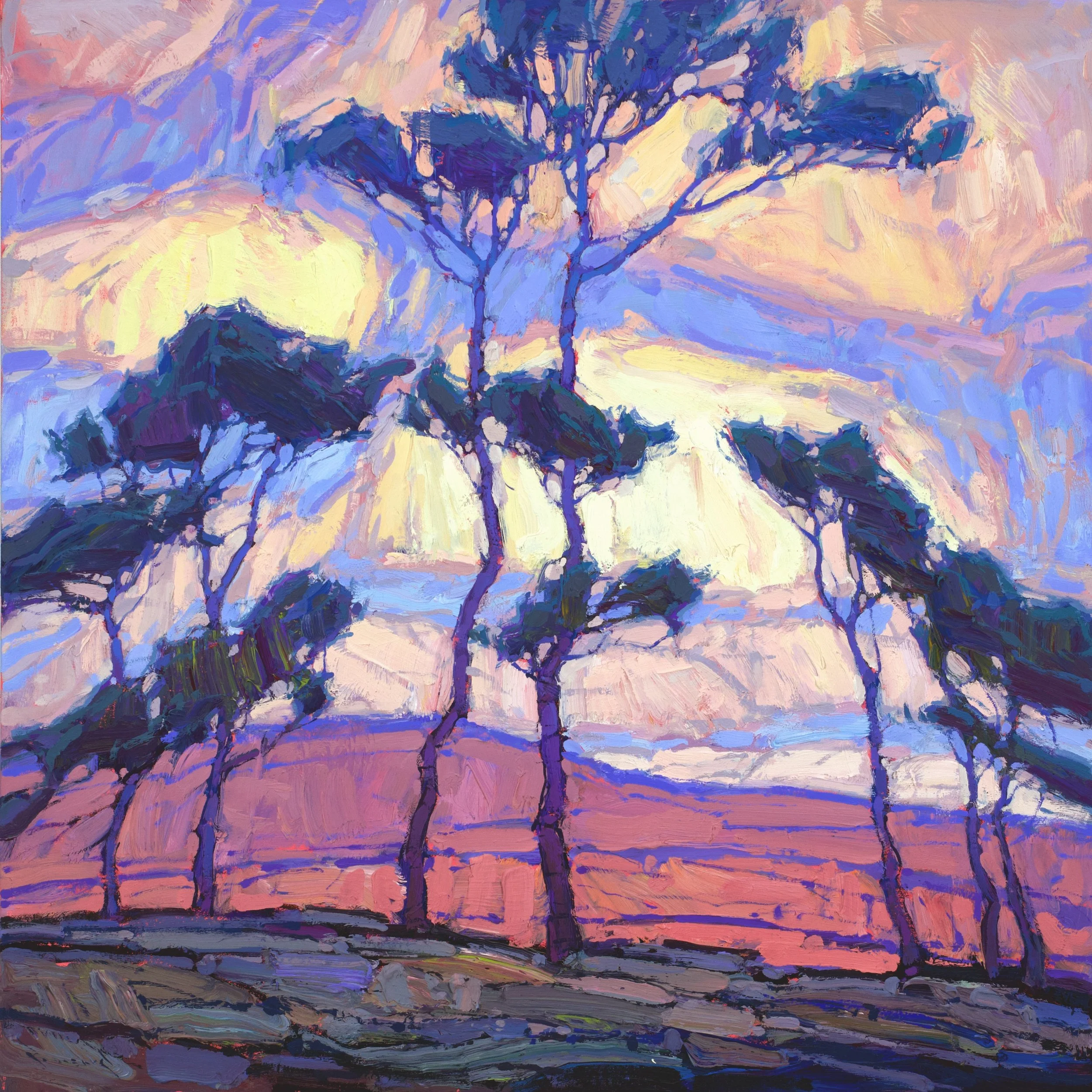 APPROACHING GLOAM, 36X36