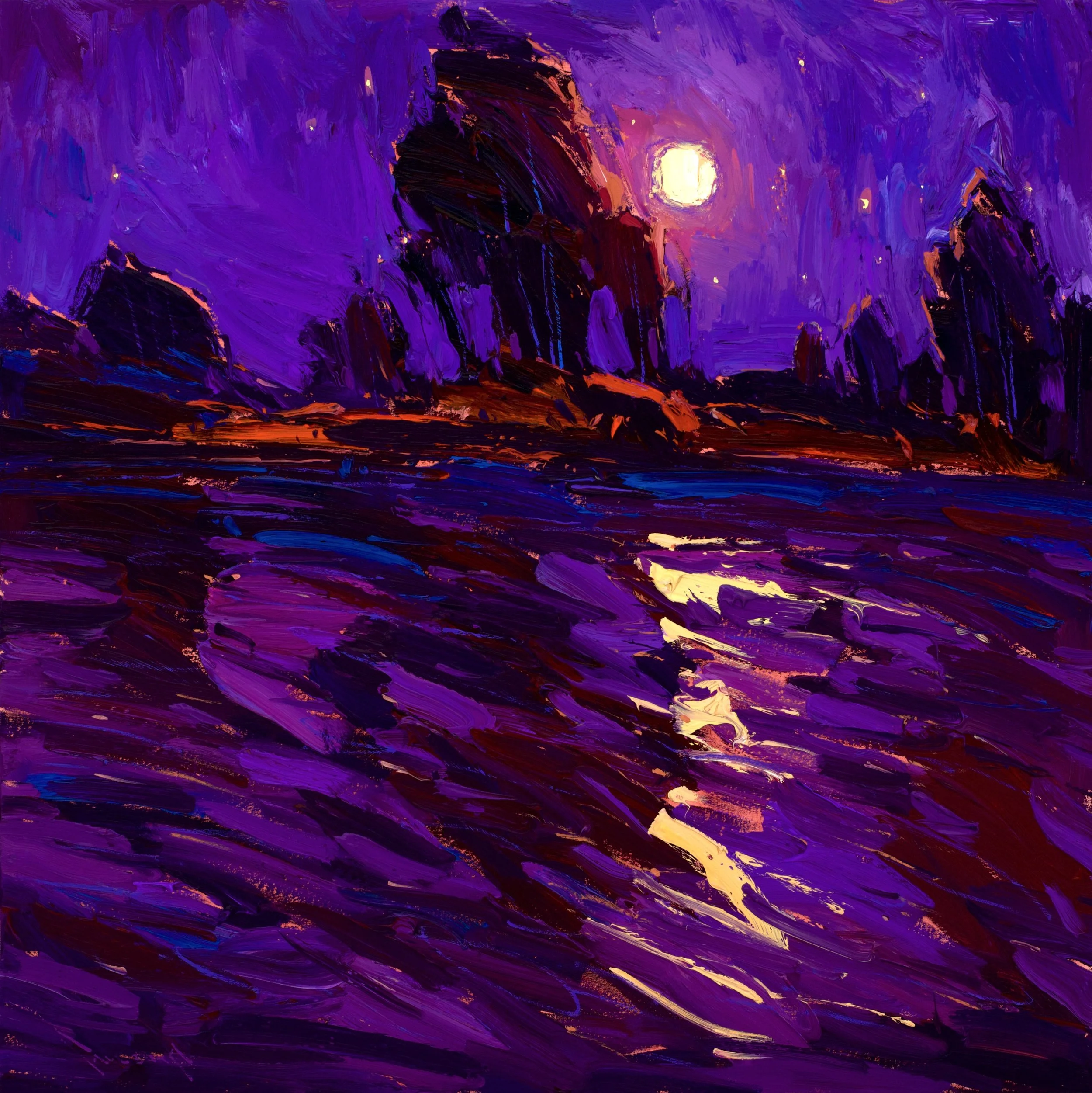 NIGHT SONG, 40X40