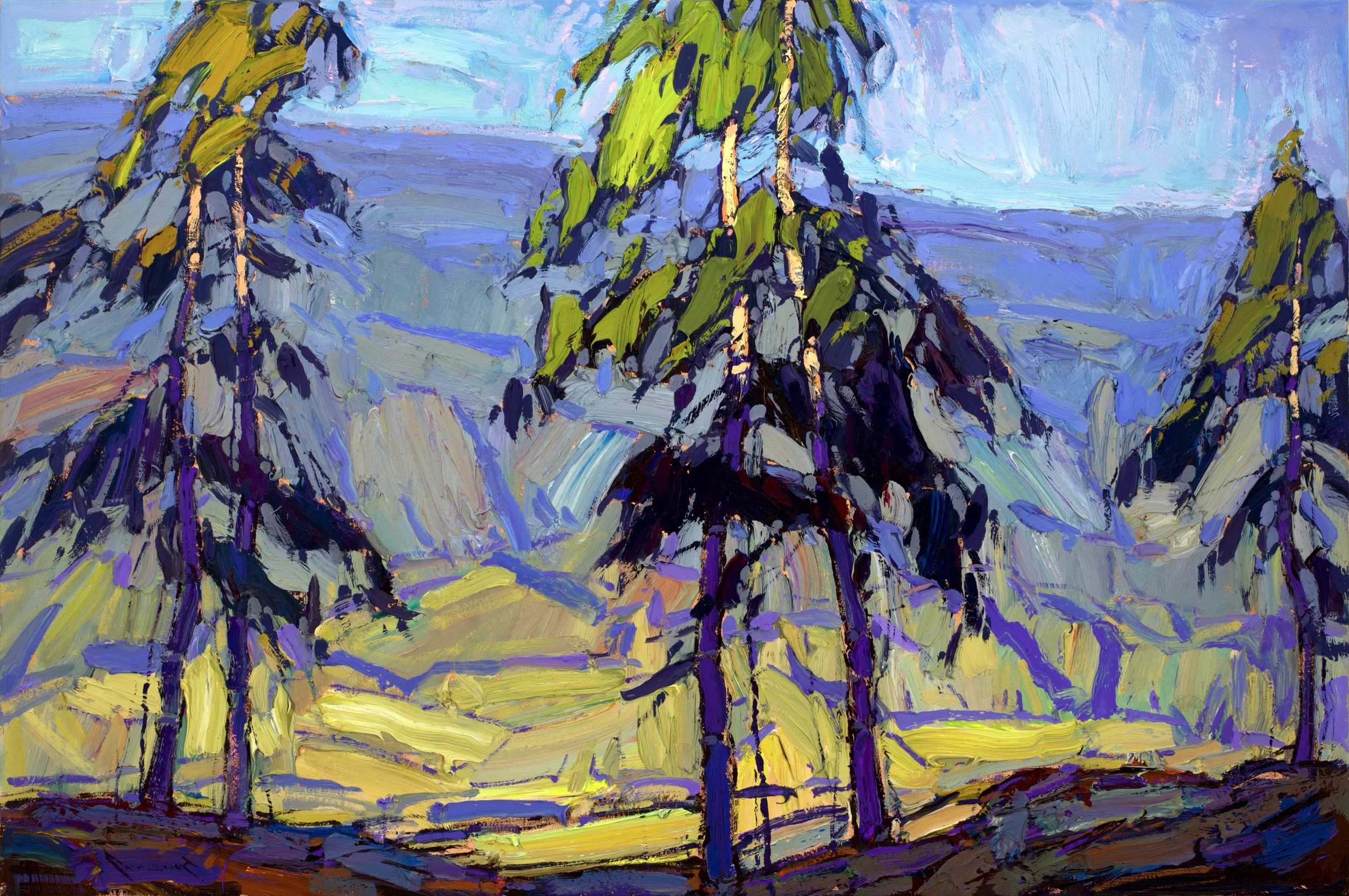 THE PROMISE OF FIRST LIGHT, 30X45