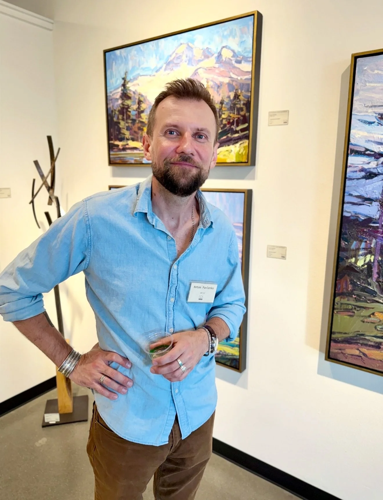 Feeling incredibly grateful for all the support in Bend this weekend! A huge thanks to @petersoncontemporary for hosting another wonderful show, and to everyone who came out to see the work in person at last night&rsquo;s opening reception.
It was su