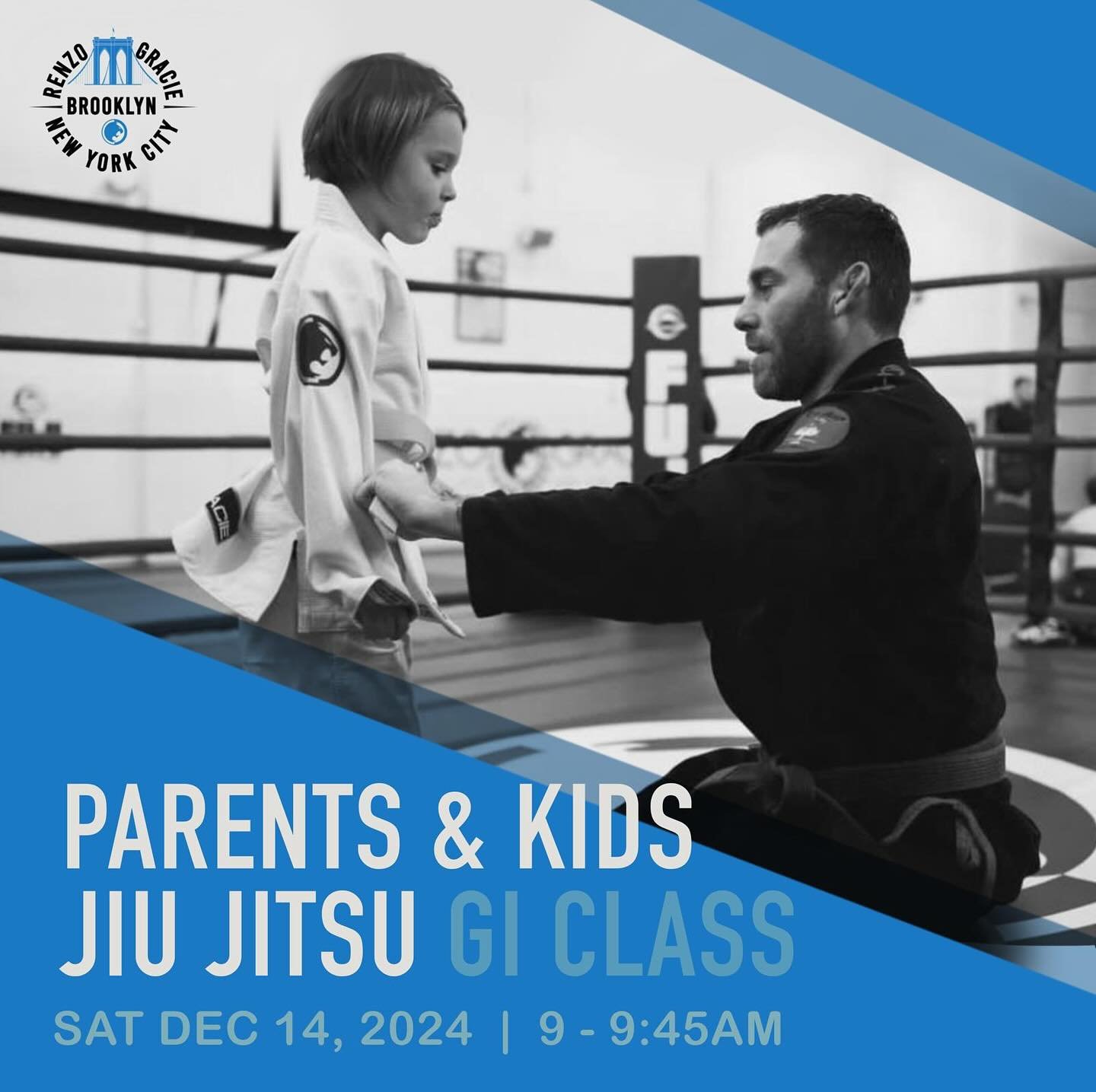 Parents &amp; Kids Jiu Jitsu class Saturday, Dec 14 @9am with @ruskinmatt