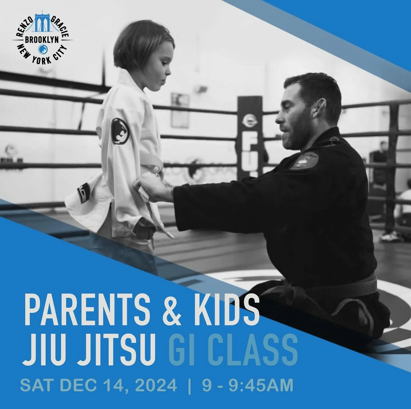 Parents &amp; Kids Jiu Jitsu class Saturday, Dec 14 @9am with @ruskinmatt