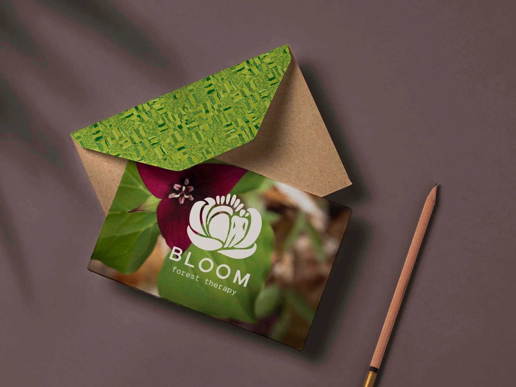 BLOOM Forest Therapy Brand Identity and Packaging