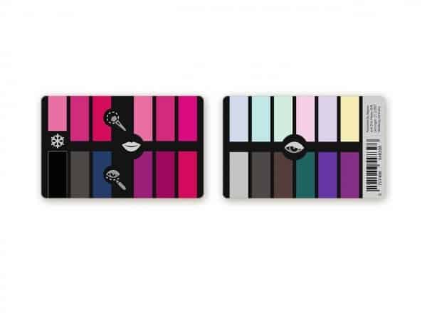 Winter Make-up Color Card