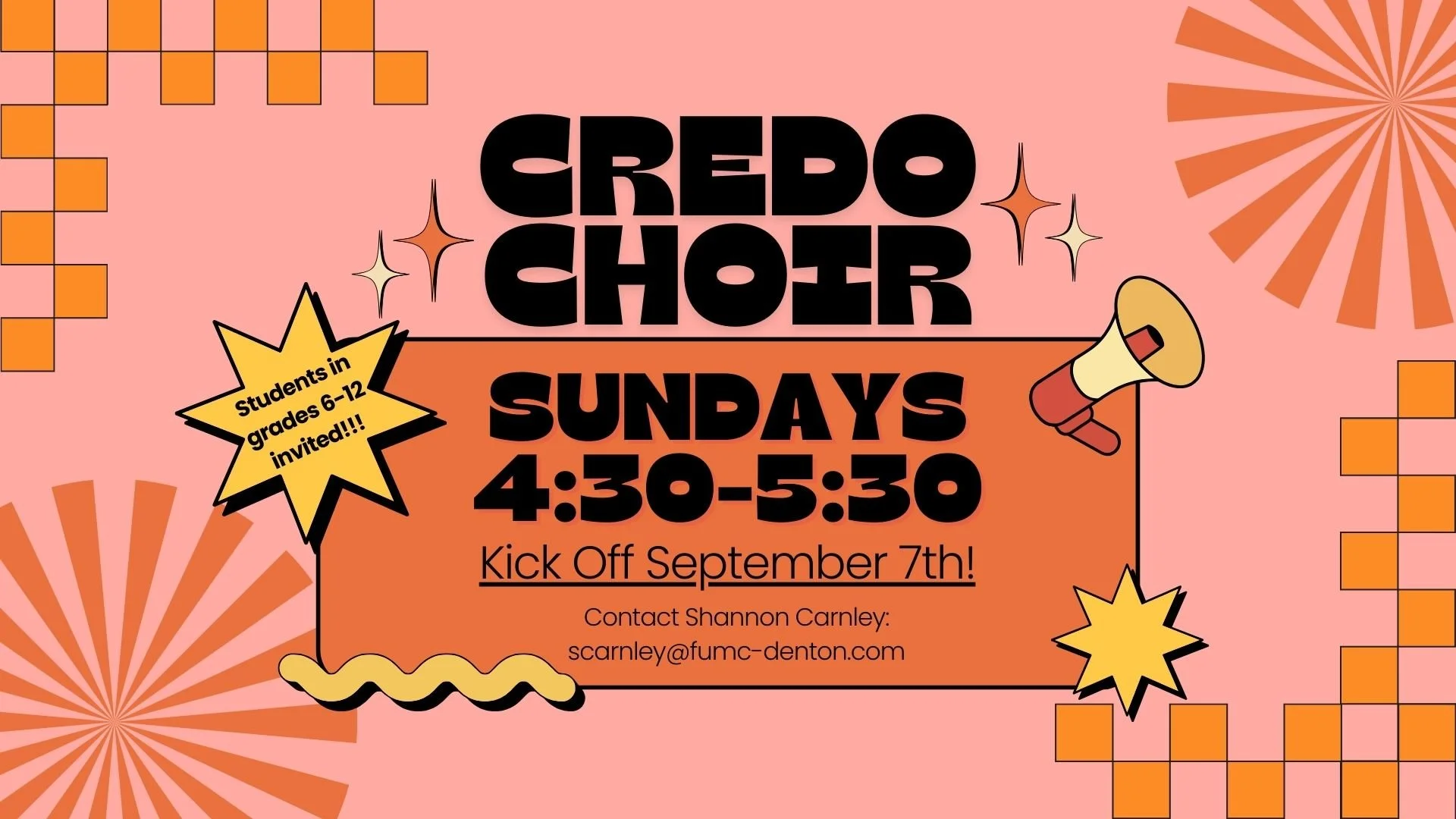 Credo Youth Choir Fall Kick-Off