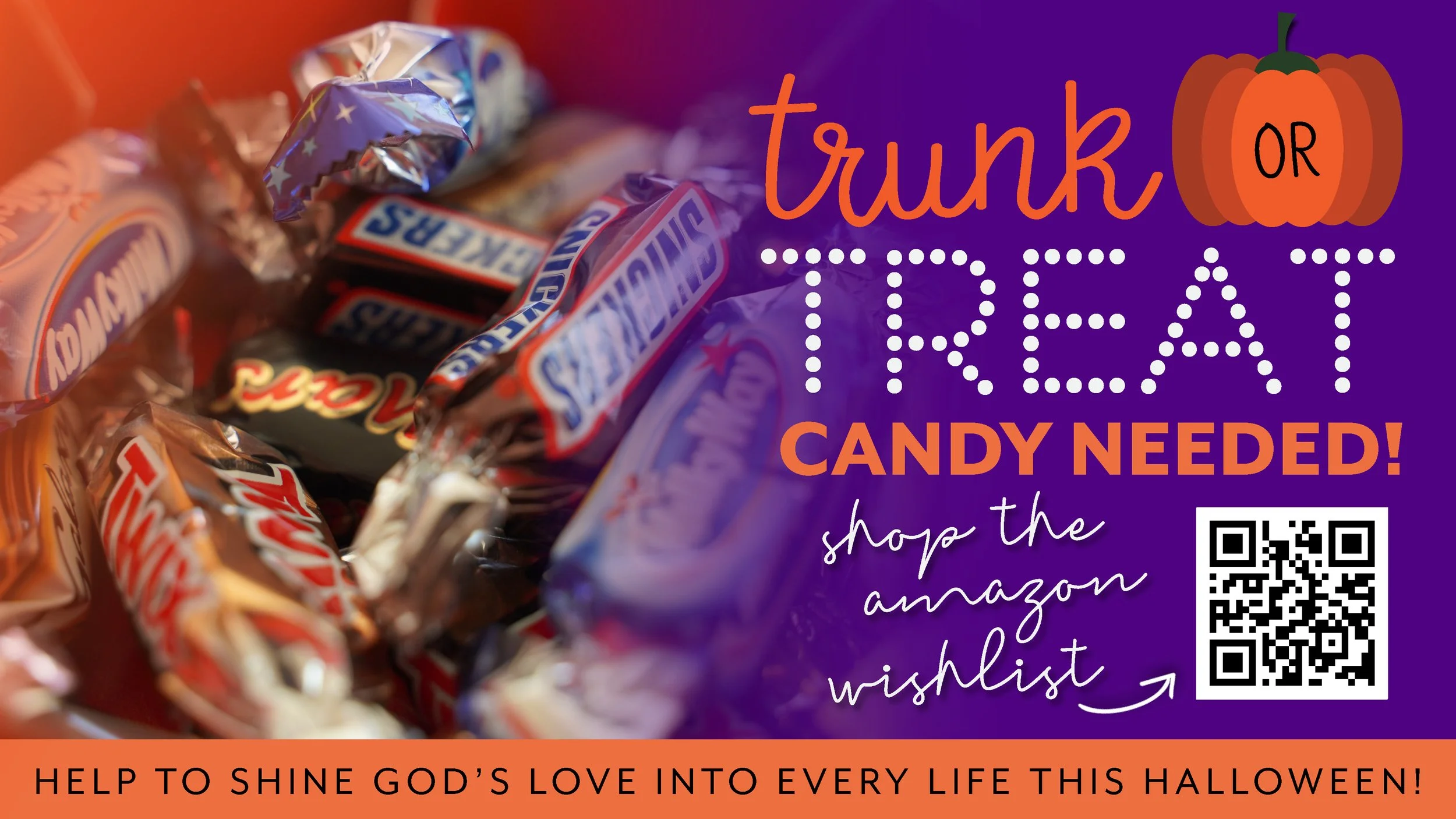 Candy Donations for Trunk or Treat
