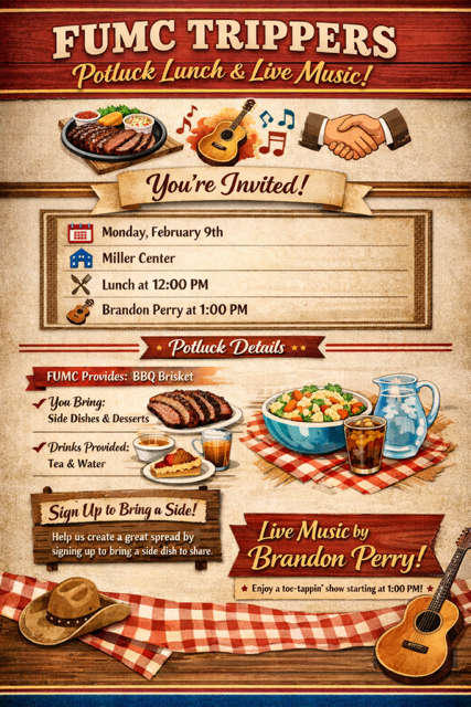 Trippers Potluck Lunch &amp; Live Music