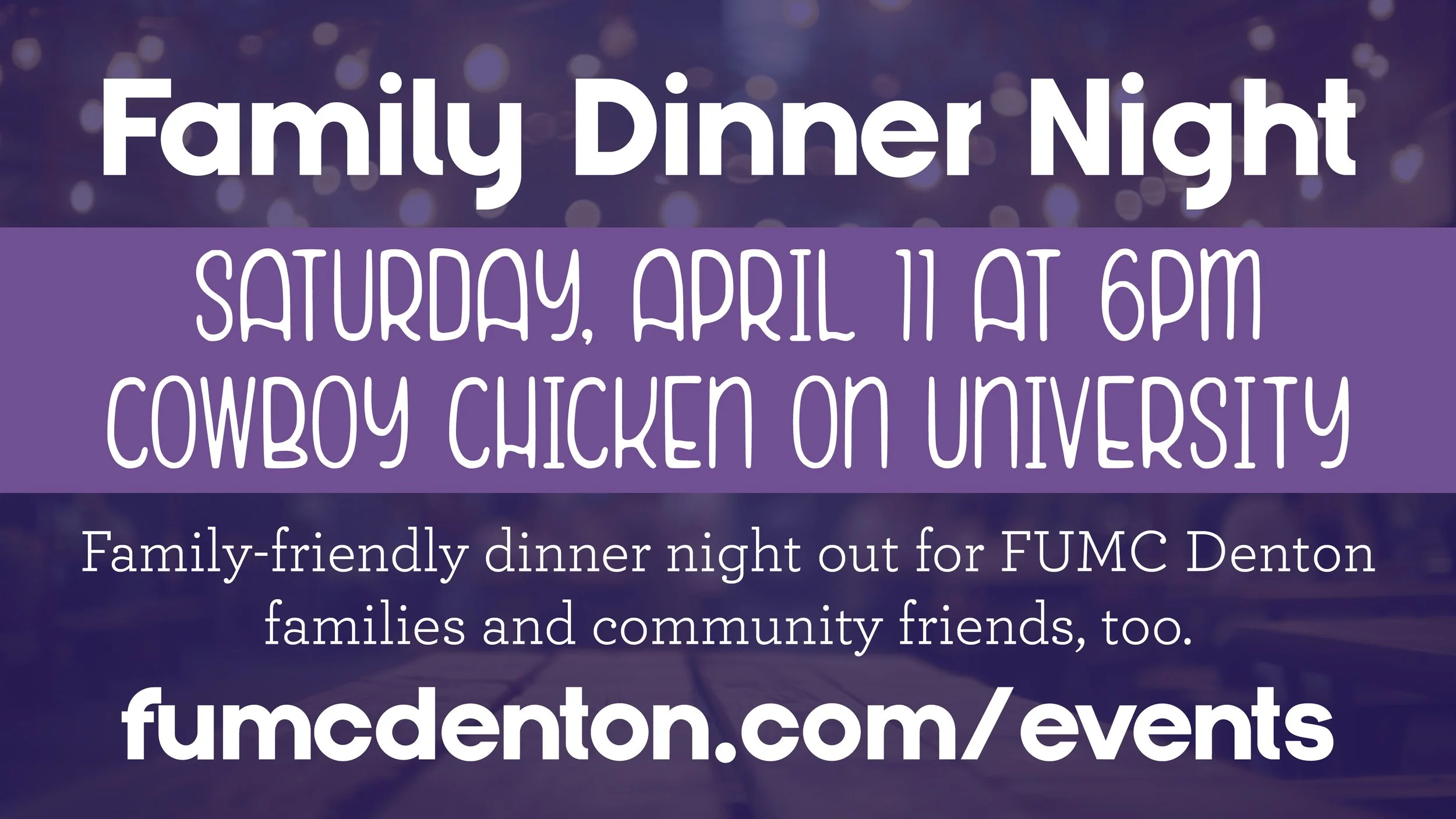 Family Dinner Night: Cowboy Chicken