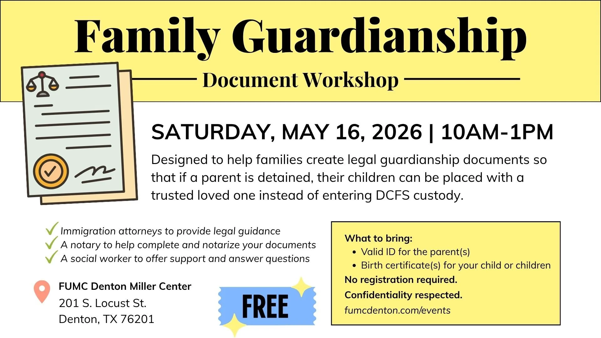 Family Guardianship Guidance Workshop