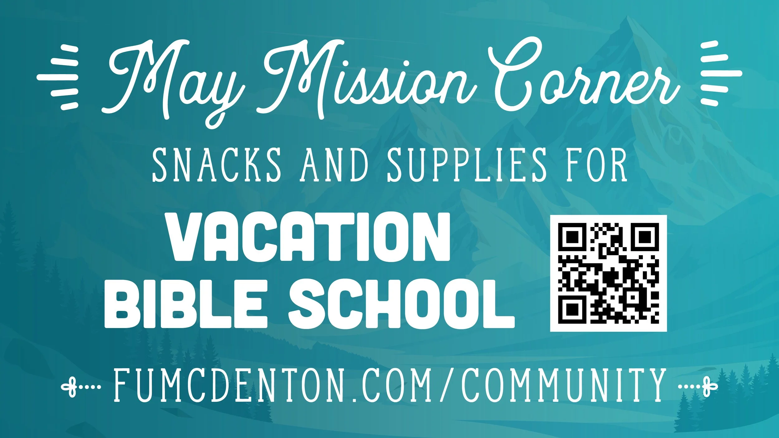 May Mission Corner: Supplies for VBS