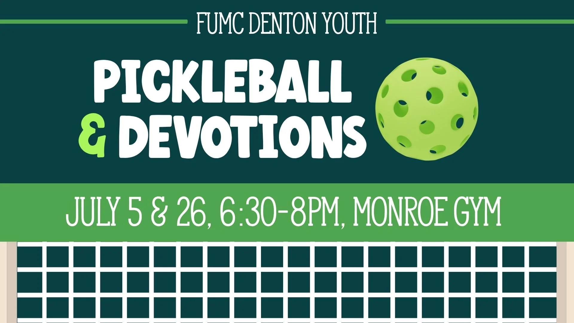 Pickleball &amp; Devotions
